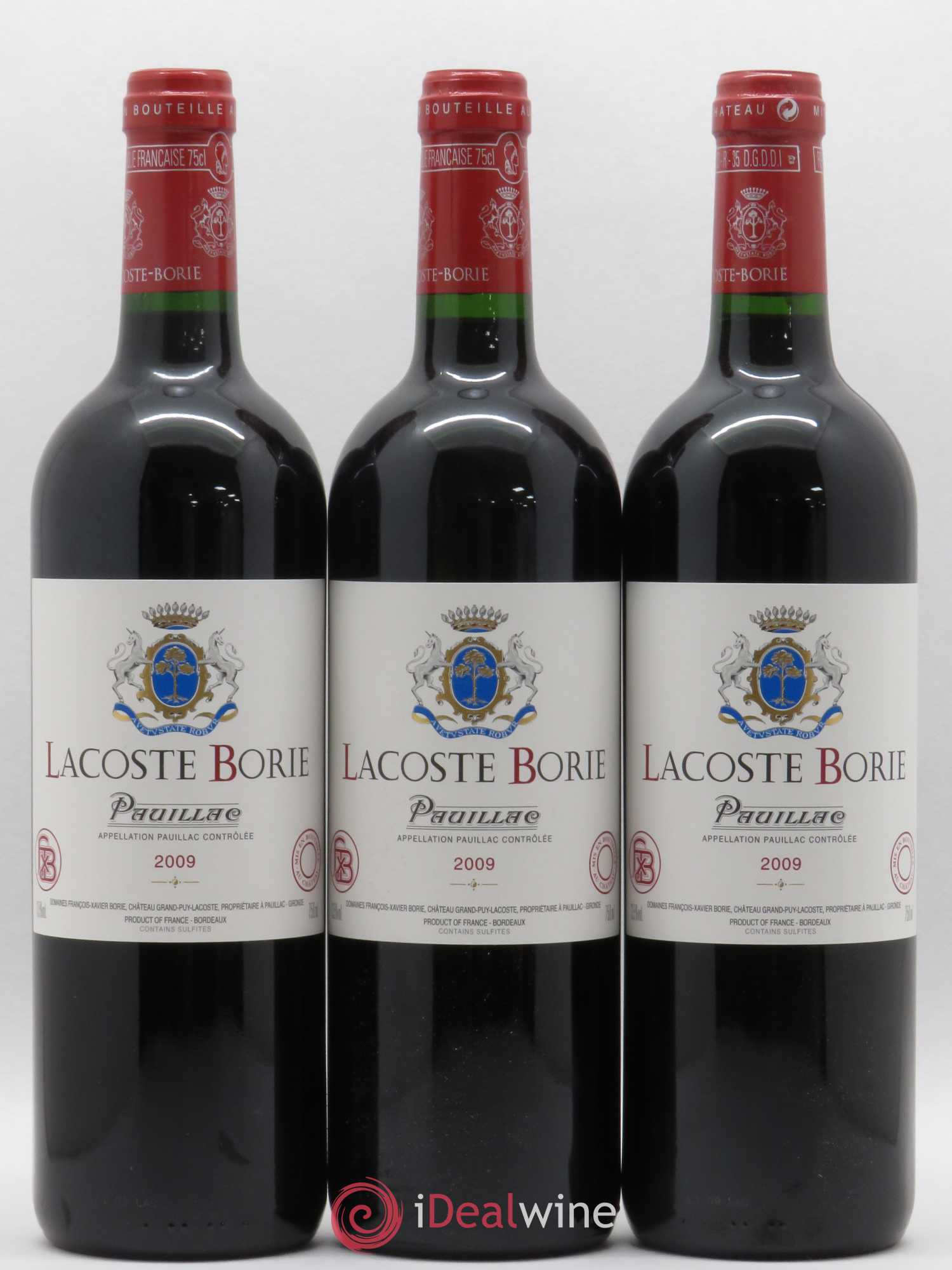 Lacoste Borie 2009 - Lot de 6 bouteilles - 2