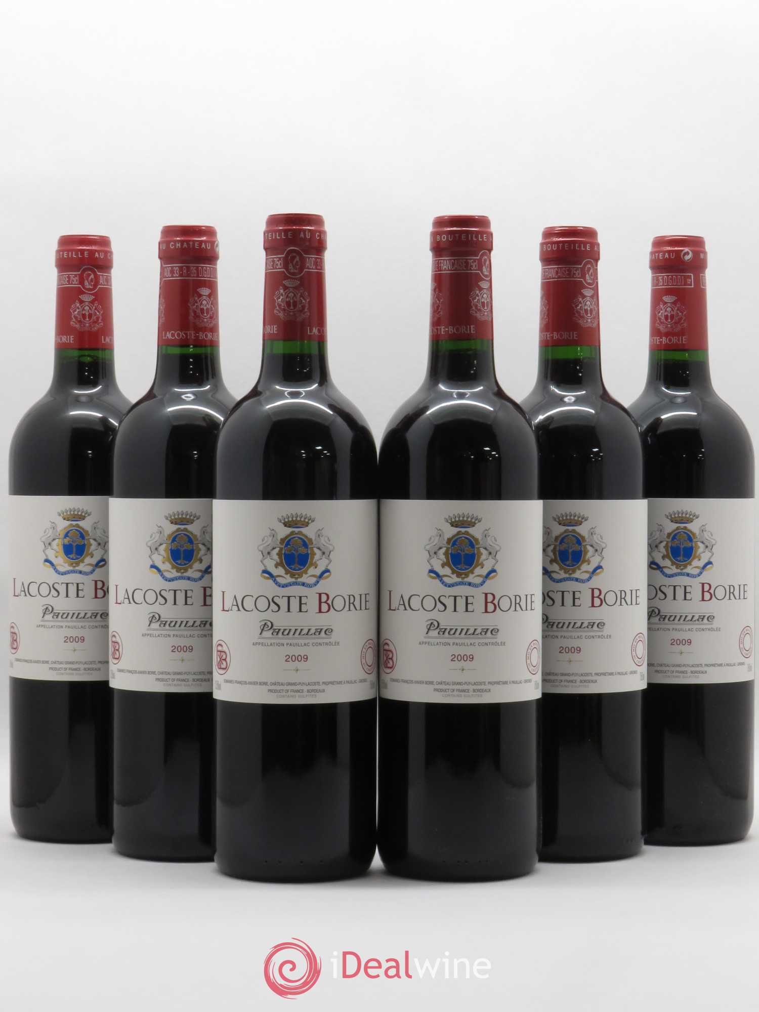 Lacoste Borie 2009 - Lot de 6 bouteilles - 0