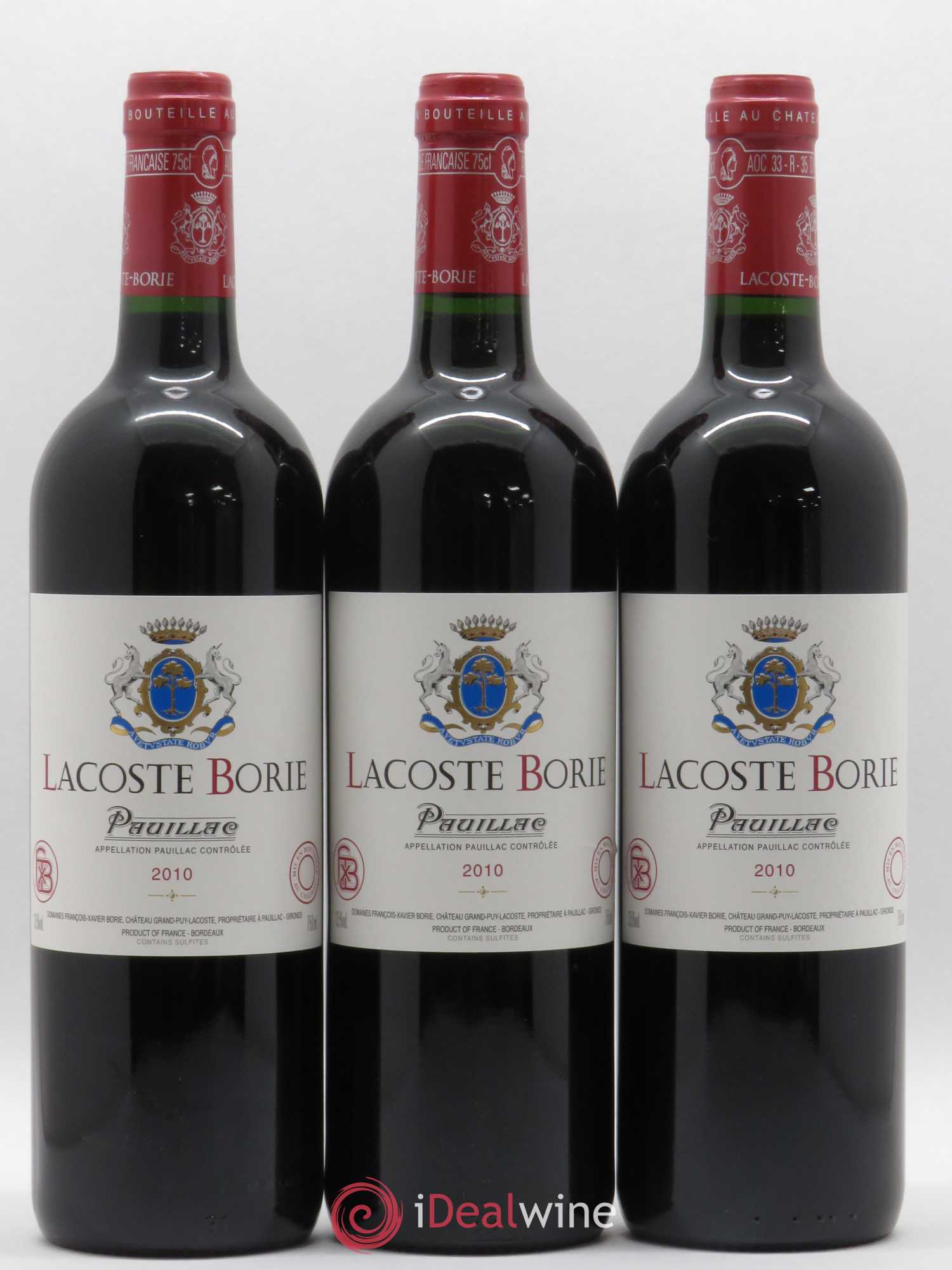 Lacoste Borie 2010 - Posten von 6 Flaschen - 2