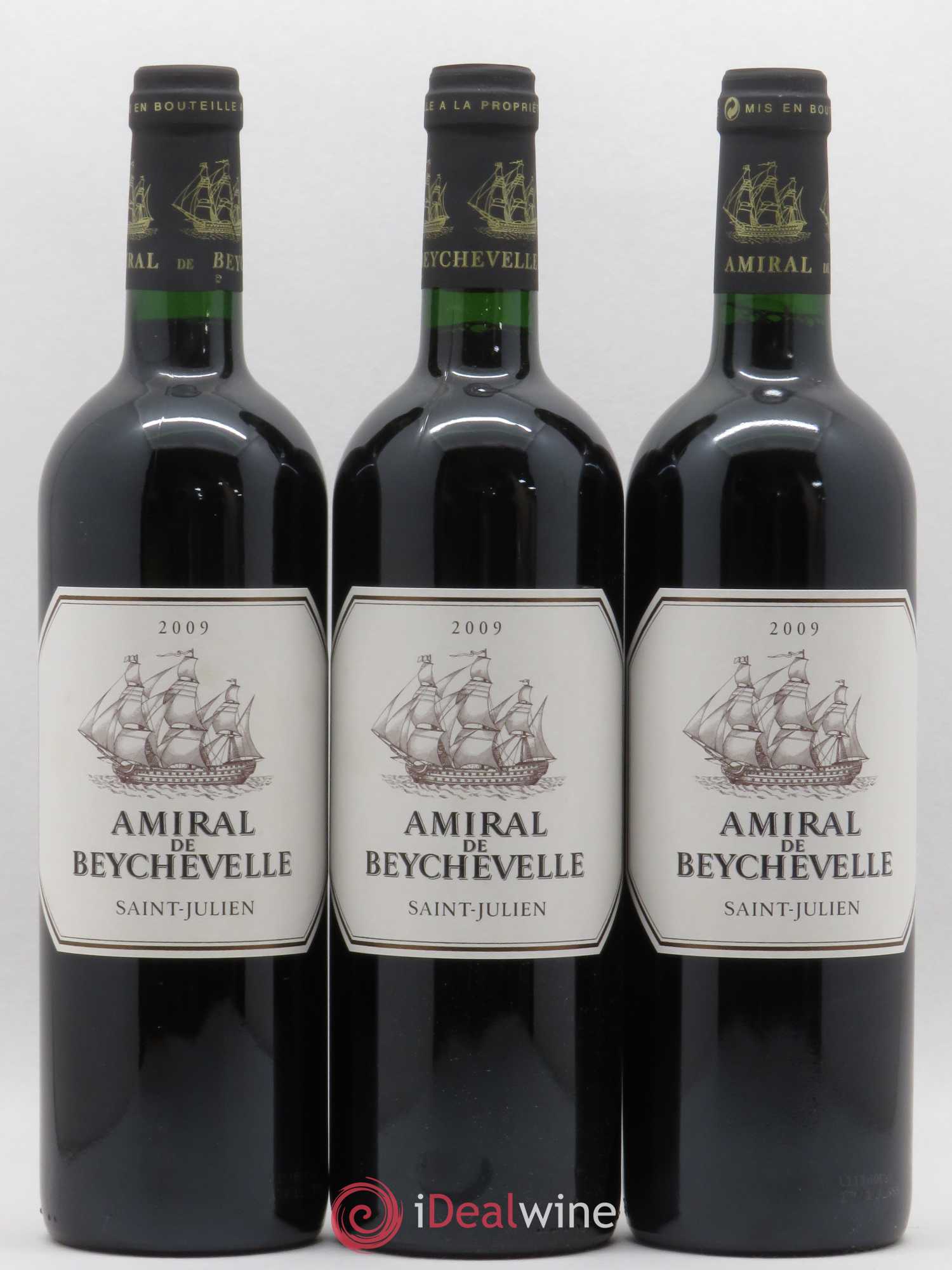 Amiral de Beychevelle Second Vin 2009 - Lot de 6 bouteilles - 1