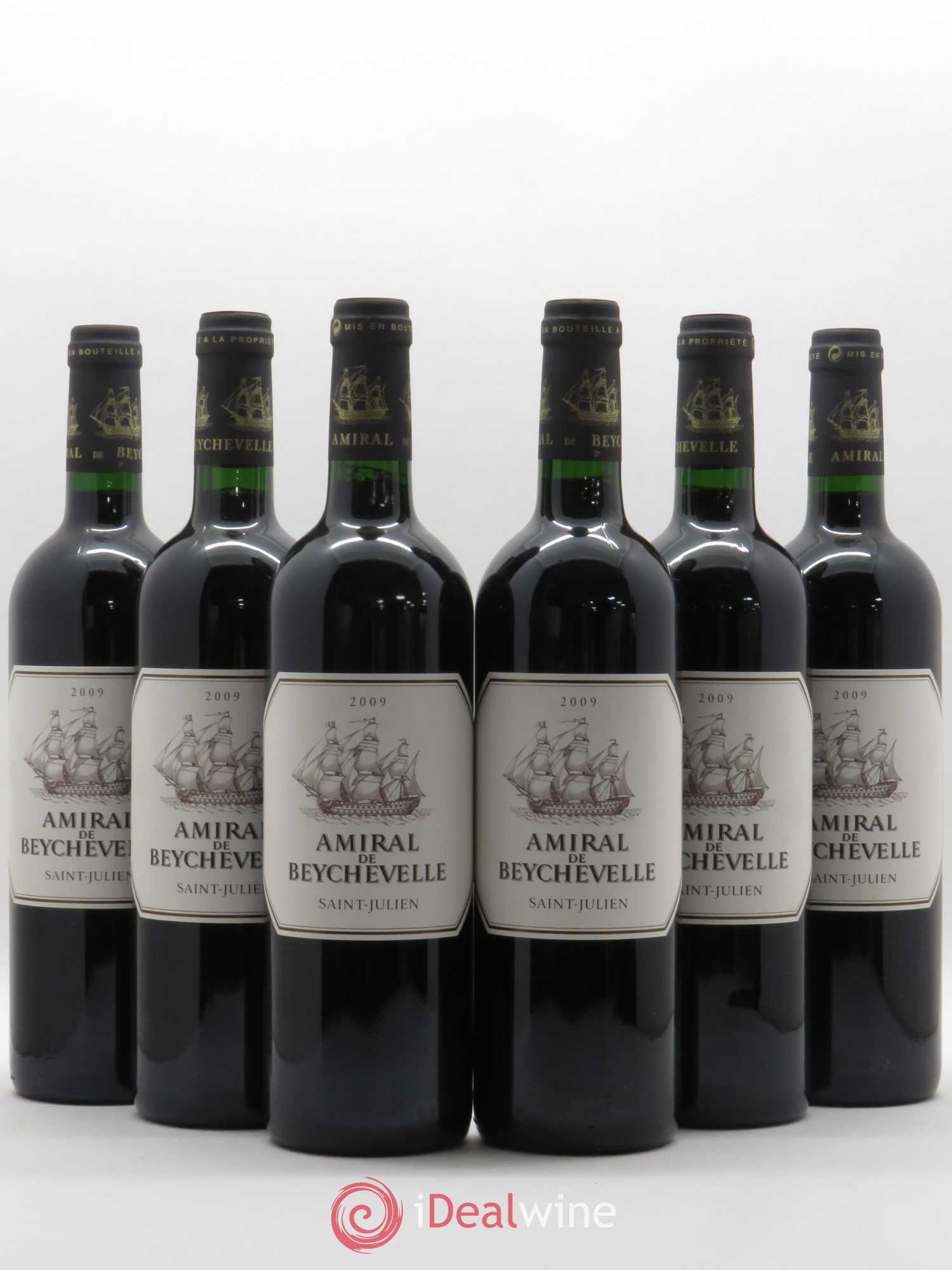 Amiral de Beychevelle Second Vin 2009 - Lot de 6 bouteilles - 0