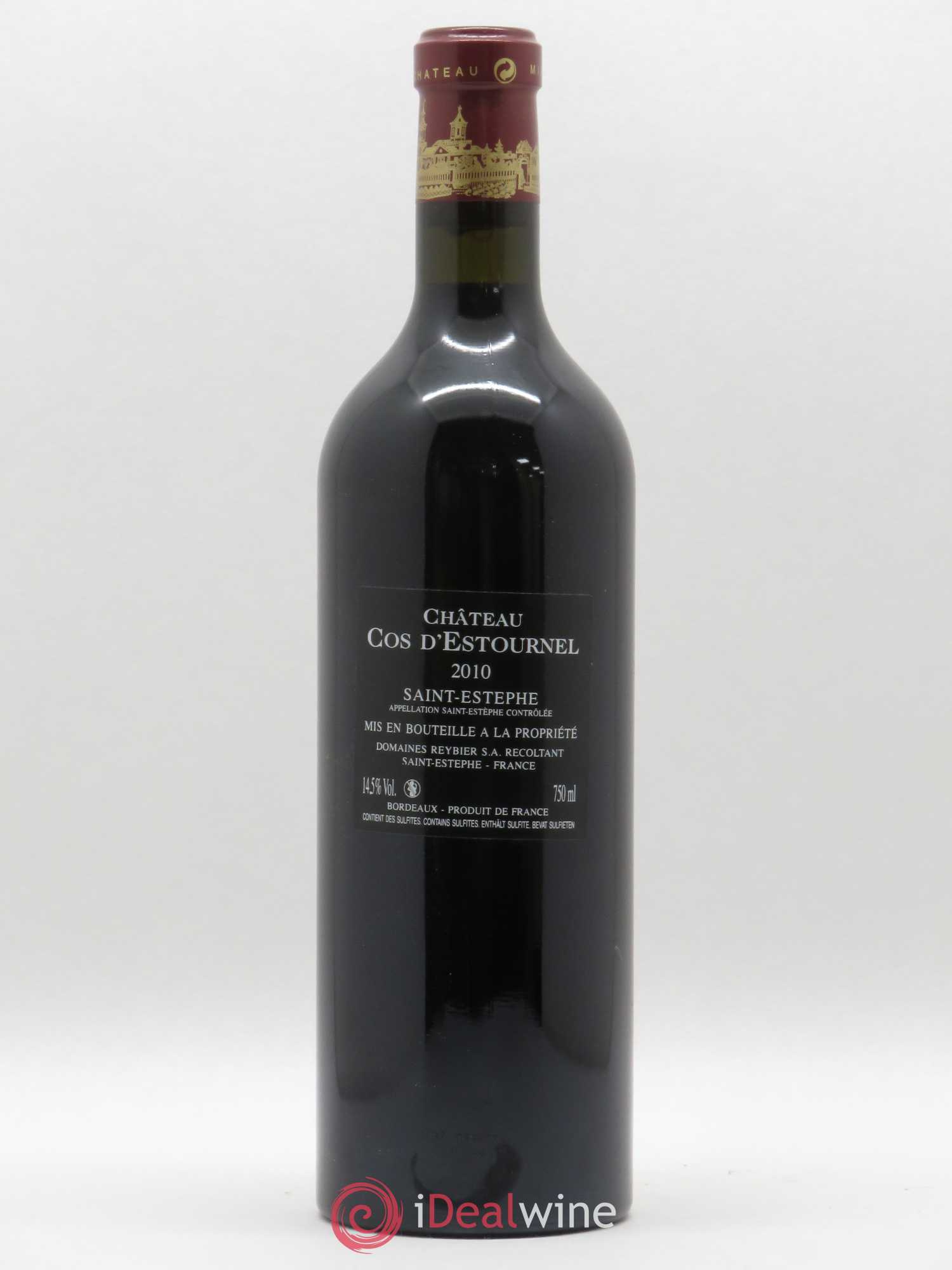 Cos d'Estournel 2ème Grand Cru Classé 2010 - Lot de 1 bouteille - 1