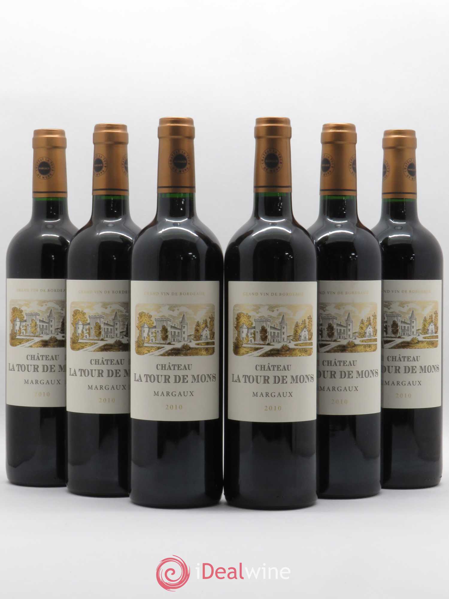Château la Tour de Mons Cru Bourgeois 2010 - Lot de 6 bouteilles - 0