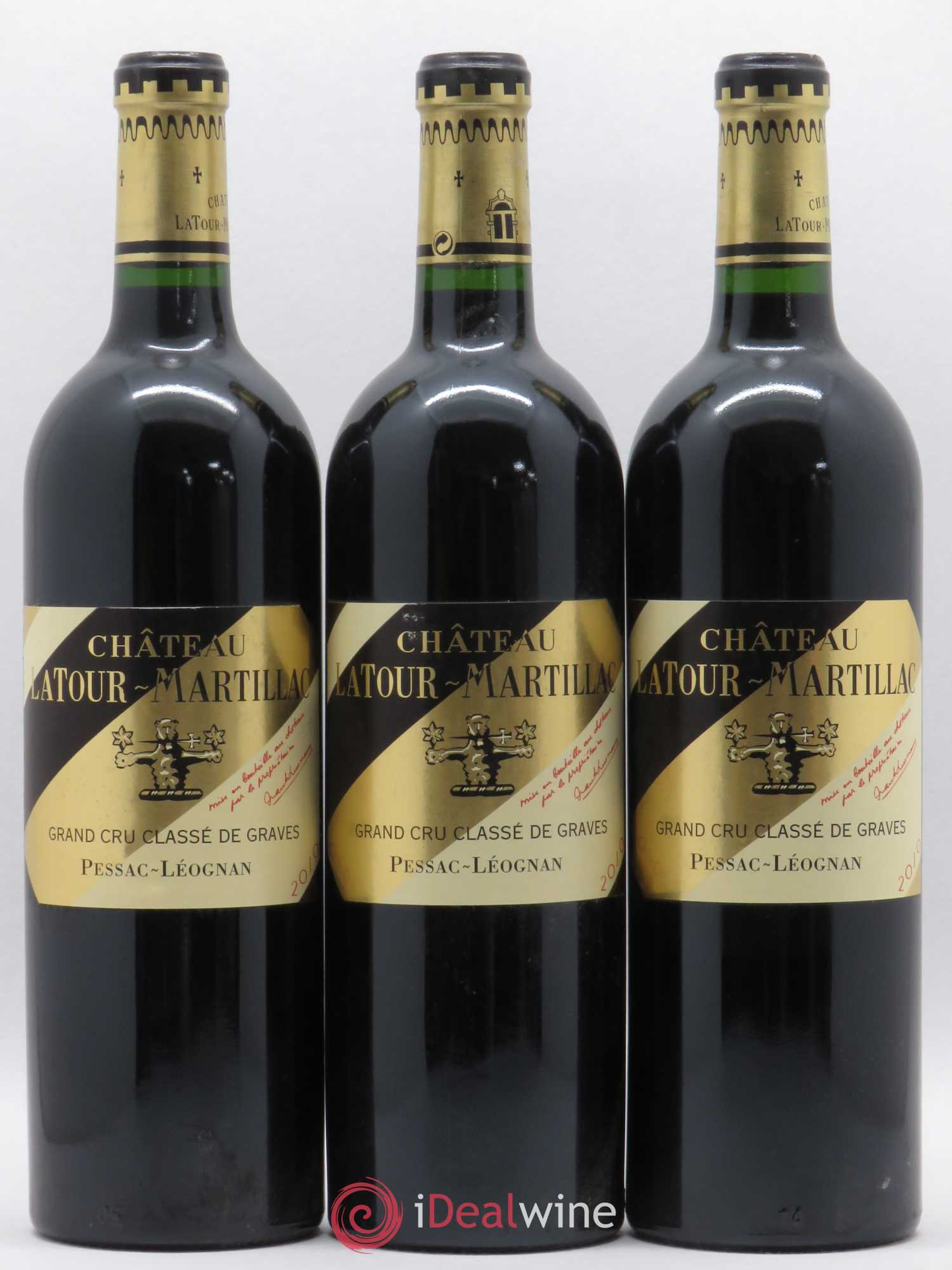 Château Latour-Martillac Cru Classé de Graves 2010 - Lot de 3 bouteilles - 0