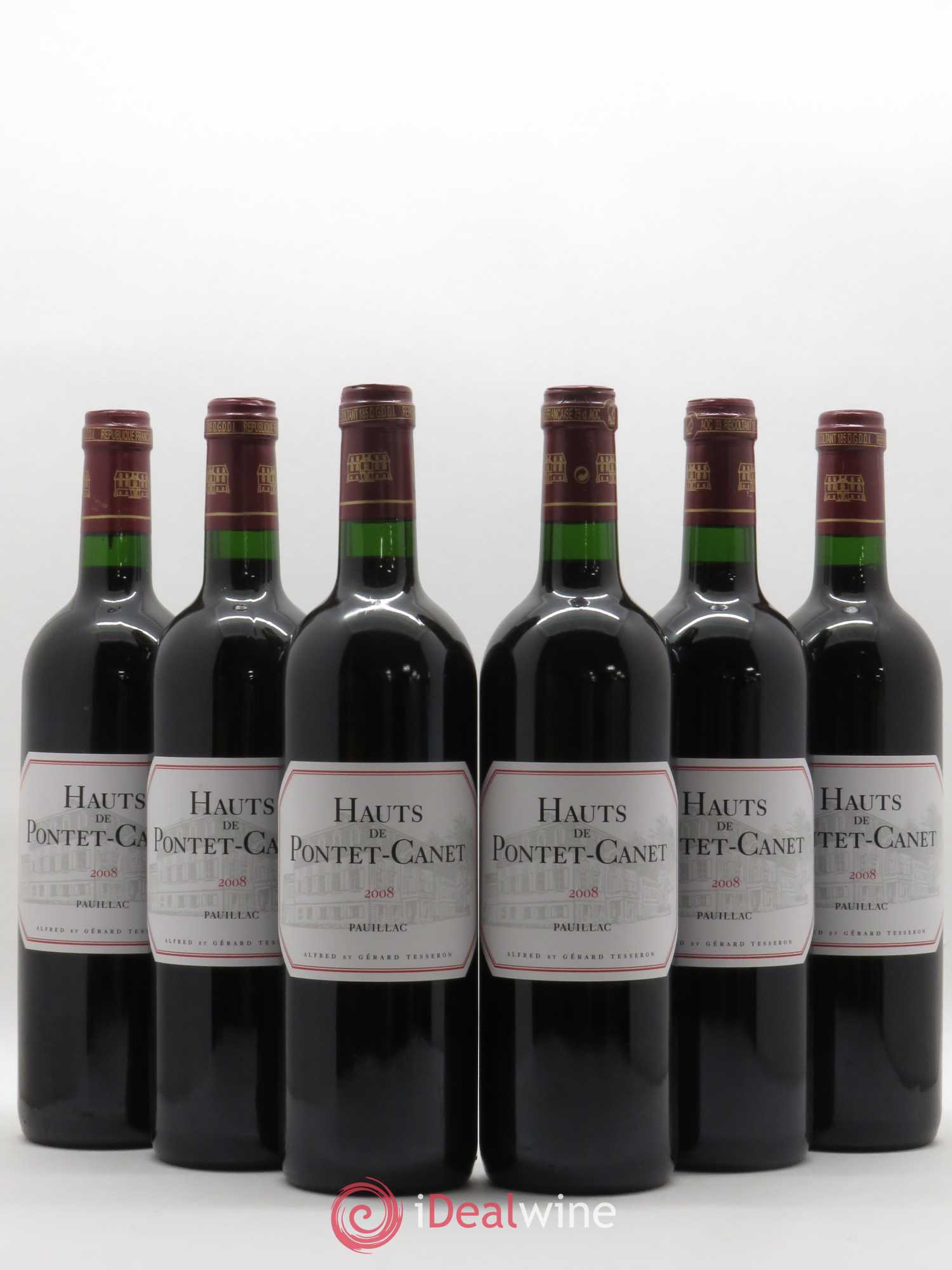 Les Hauts de Pontet-Canet Second Vin 2008 - Lot de 6 bouteilles - 0
