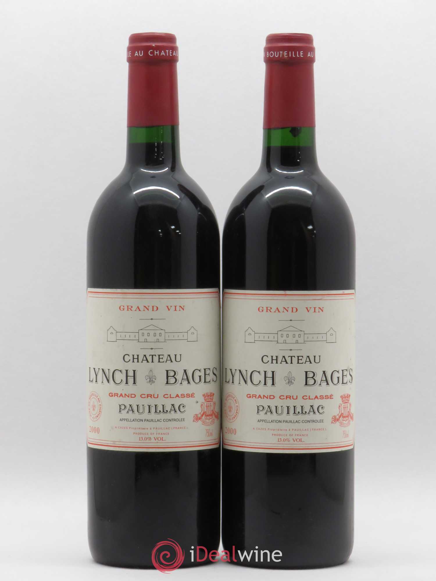 Château Lynch Bages 5ème Grand Cru Classé 2000 - Lot de 2 bouteilles - 0