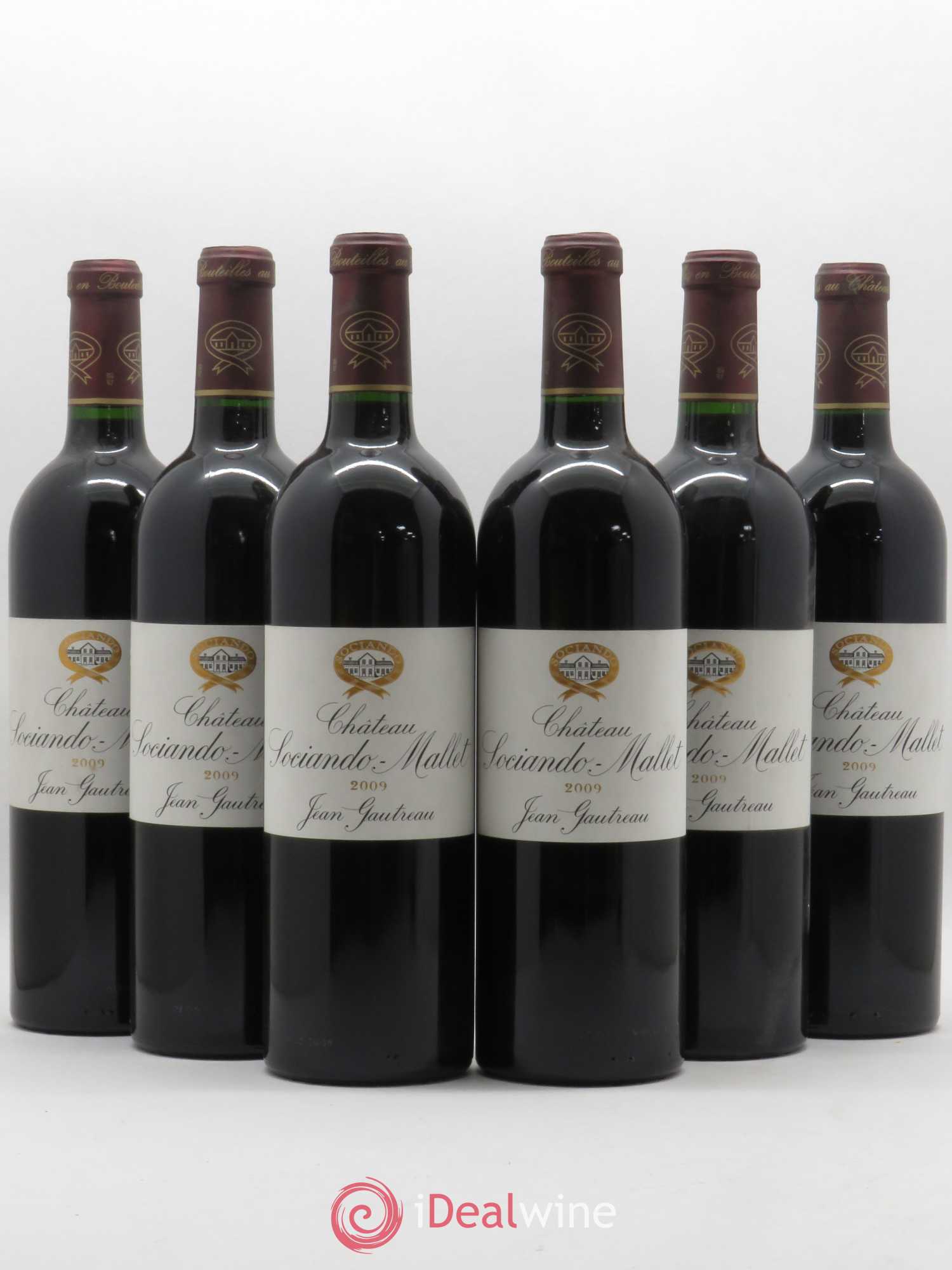 Château Sociando Mallet 2009 - Lot de 6 bouteilles - 0