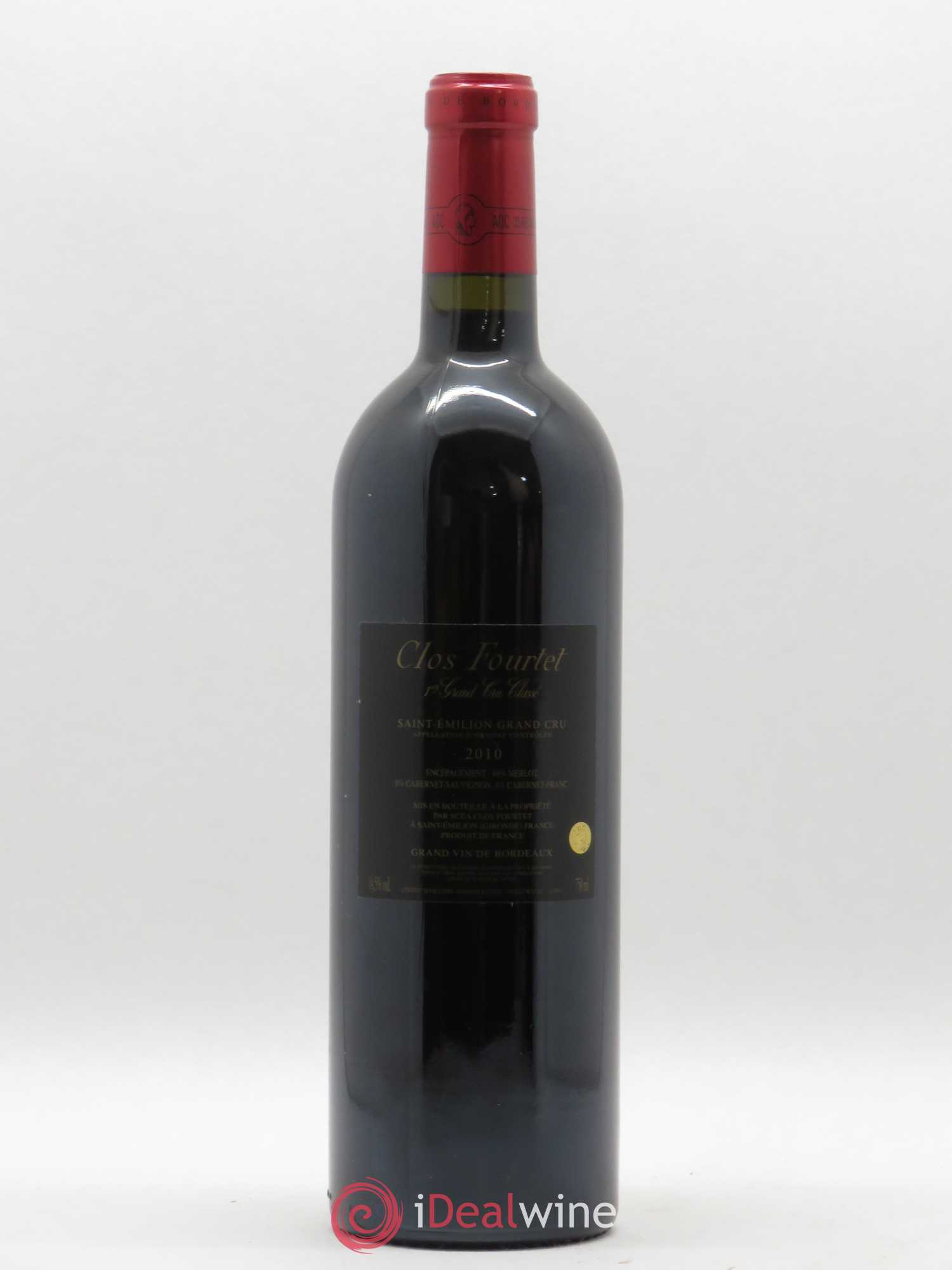 Clos Fourtet 1er Grand Cru Classé B 2010 - Lot de 1 bouteille - 1