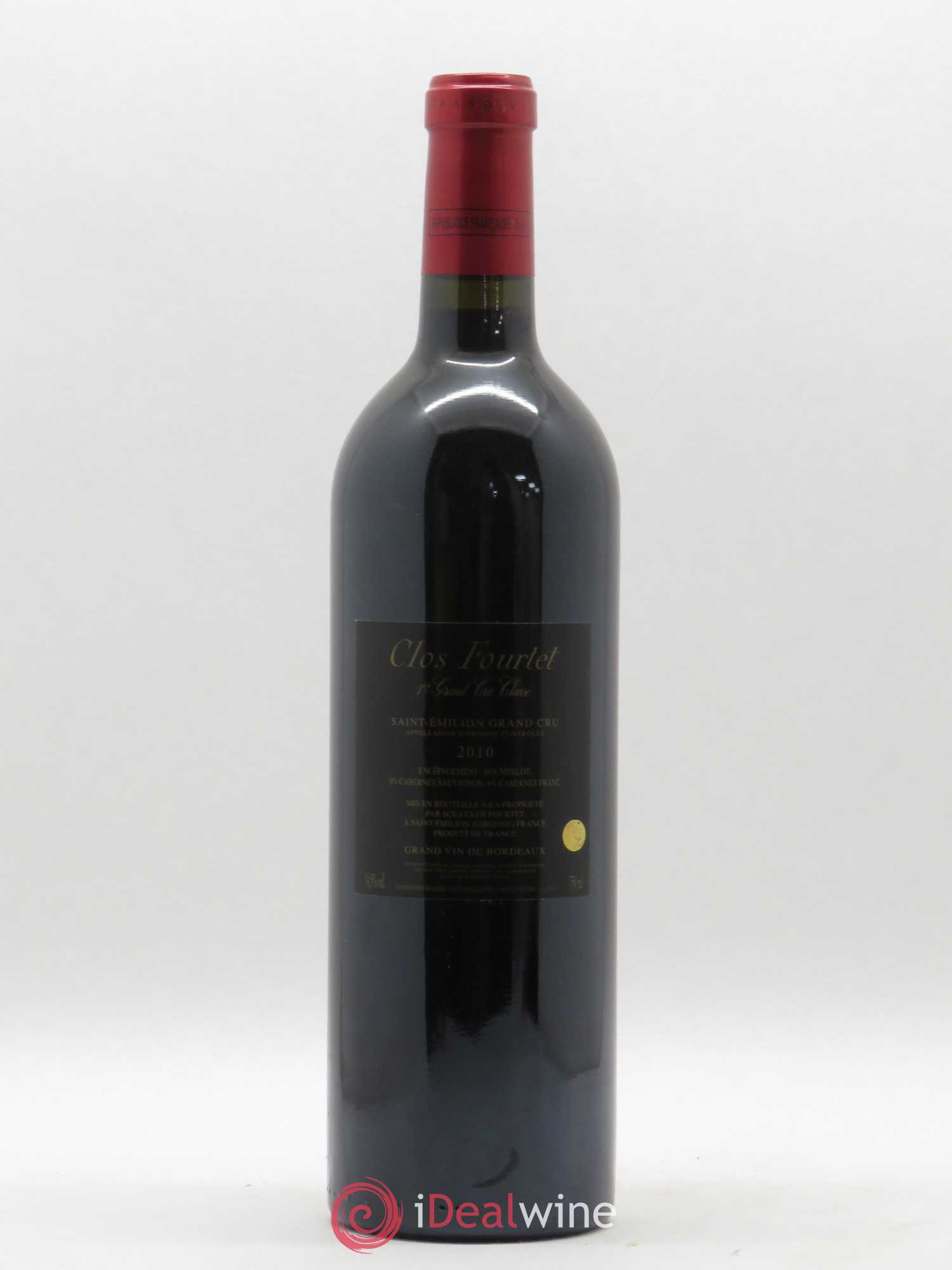 Clos Fourtet 1er Grand Cru Classé B 2010 - Lot de 1 bouteille - 1