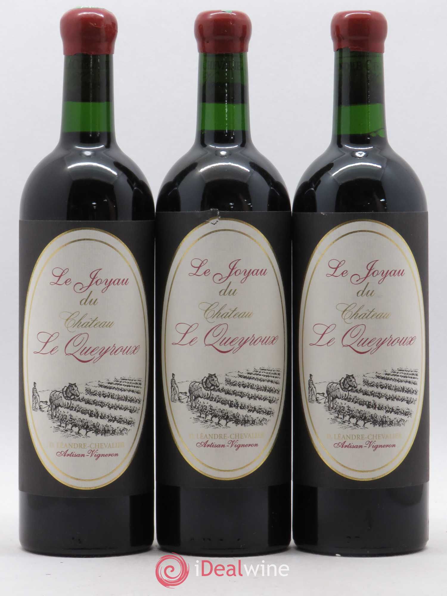 Premières-Côtes-de-Blaye (Blaye-Côtes-de-Bordeaux) Le Joyau du Château Le Queyroux 2001 - Lot of 3 bottles - 0