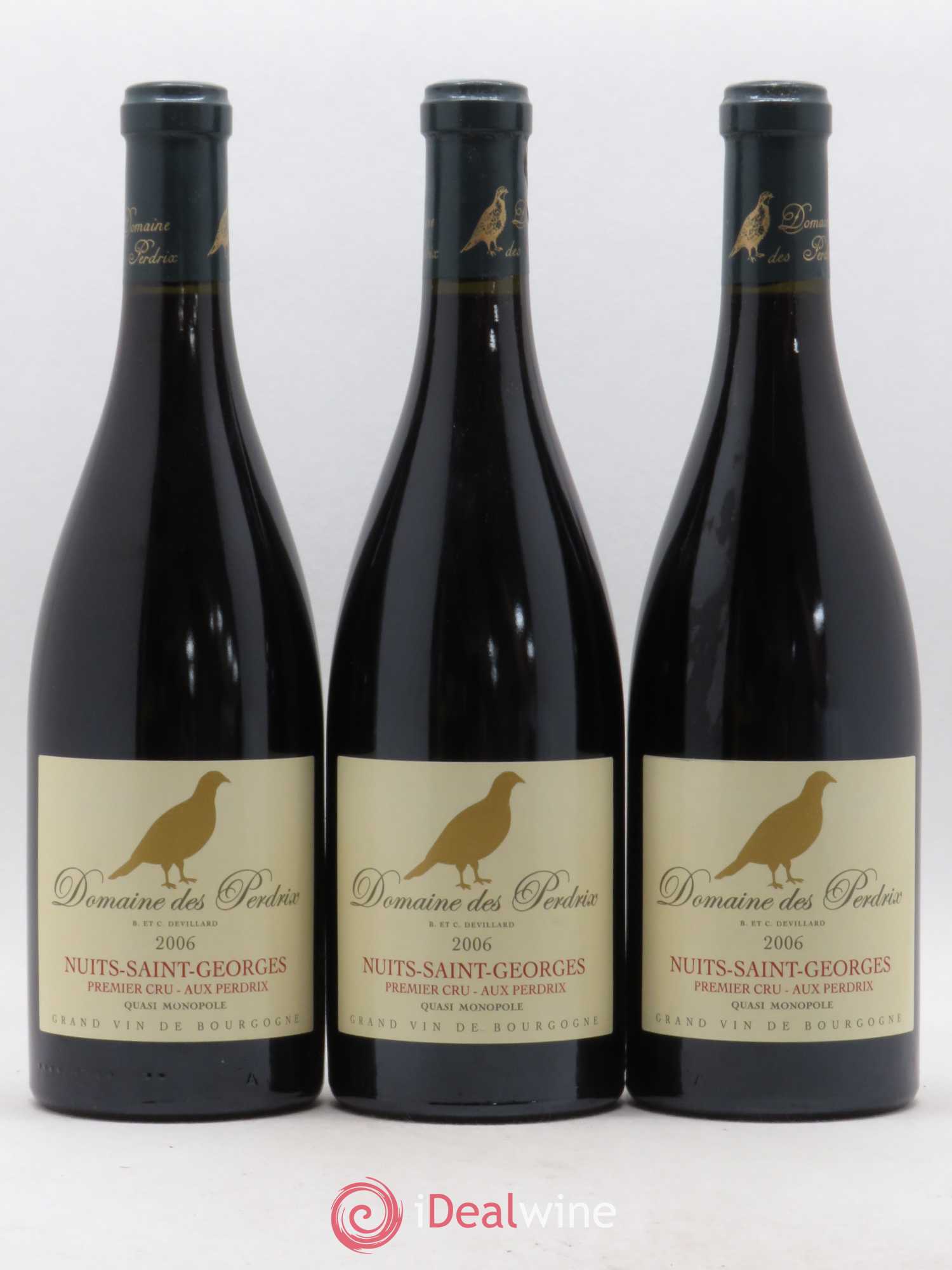 Nuits-Saint-Georges 1er Cru Aux Perdrix Perdrix (Domaine des) 2006 - Lot de 3 bouteilles - 0