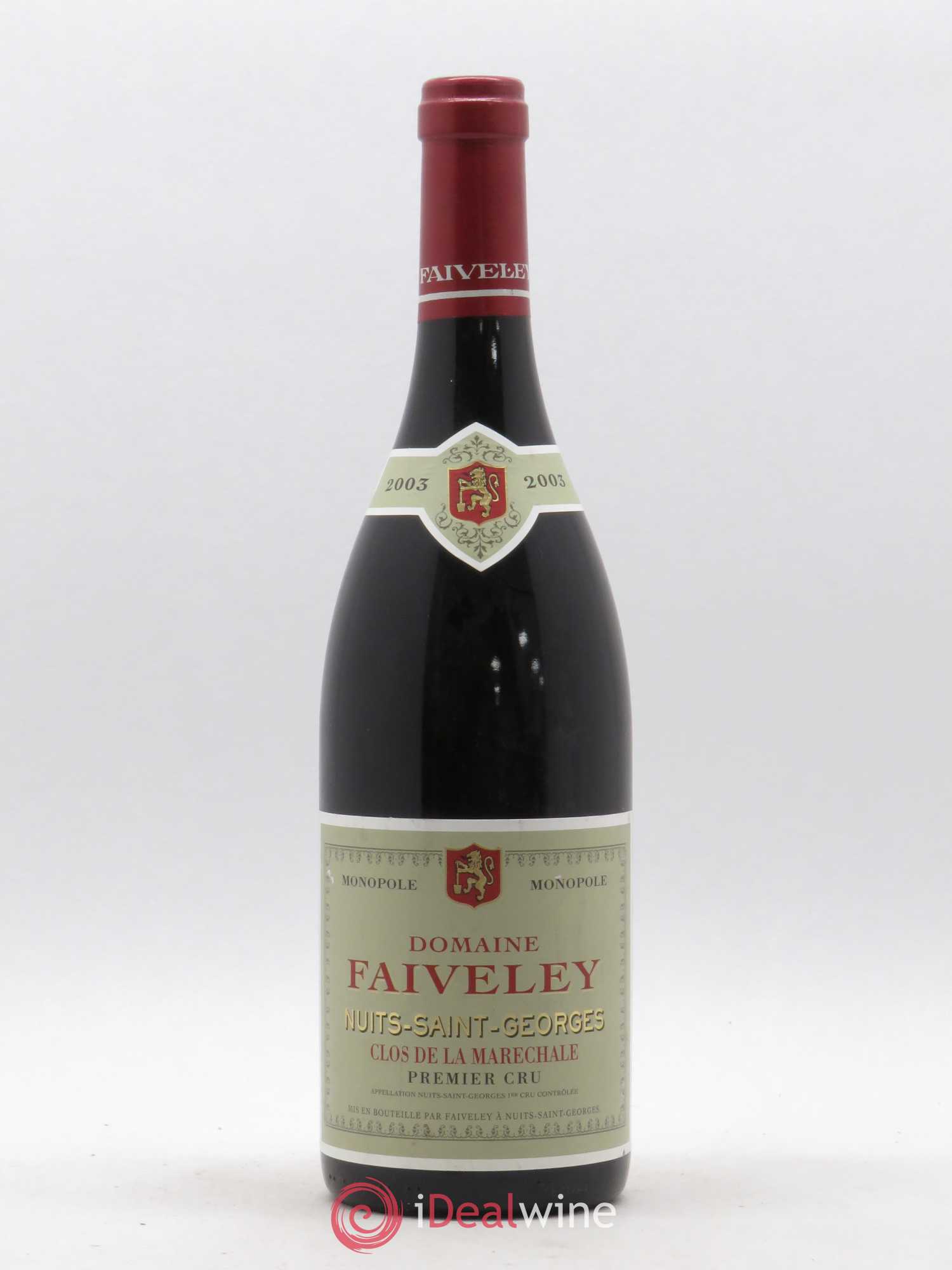 Nuits-Saint-Georges 1er Cru Clos de la Maréchale Faiveley 2003 - Posten von 1 Flasche - 0