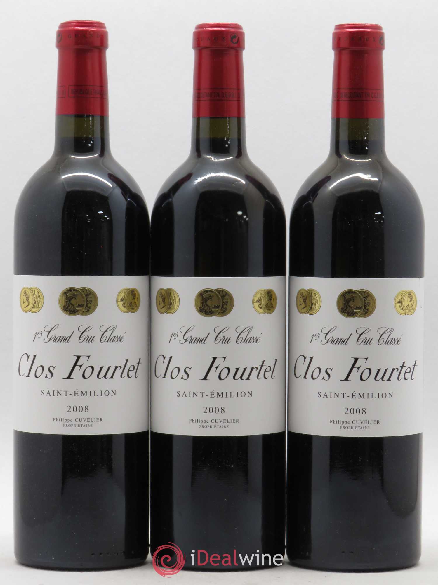Clos Fourtet 1er Grand Cru Classé B 2008 - Lot of 6 bottles - 1