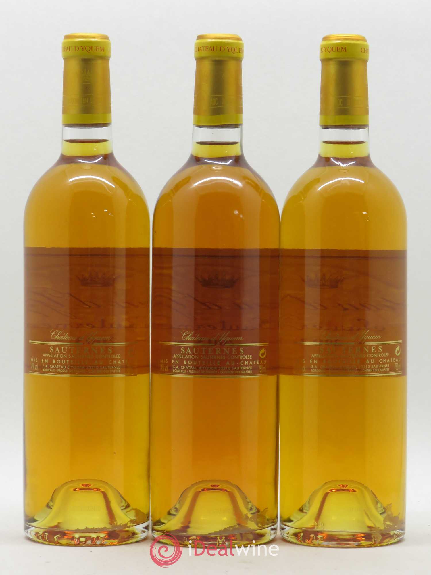 Château d' Yquem 1er Cru Classé Supérieur 2003 - Lotto di 3 bottiglie - 1