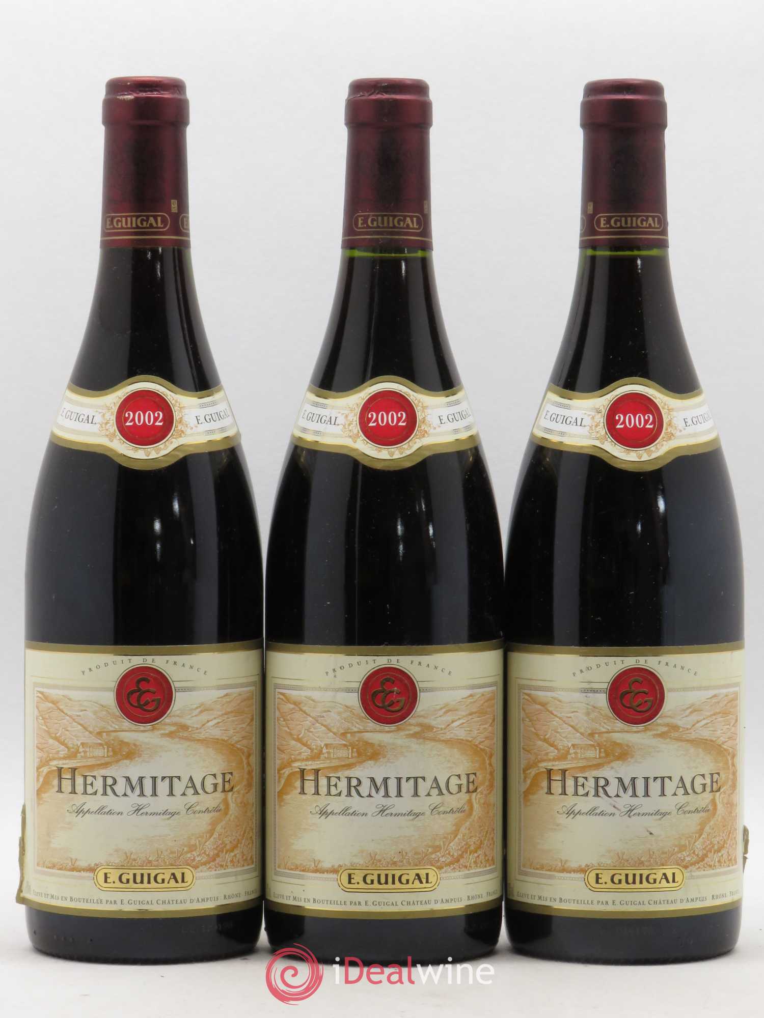 Hermitage Guigal 2002 - Lot de 3 bouteilles - 0