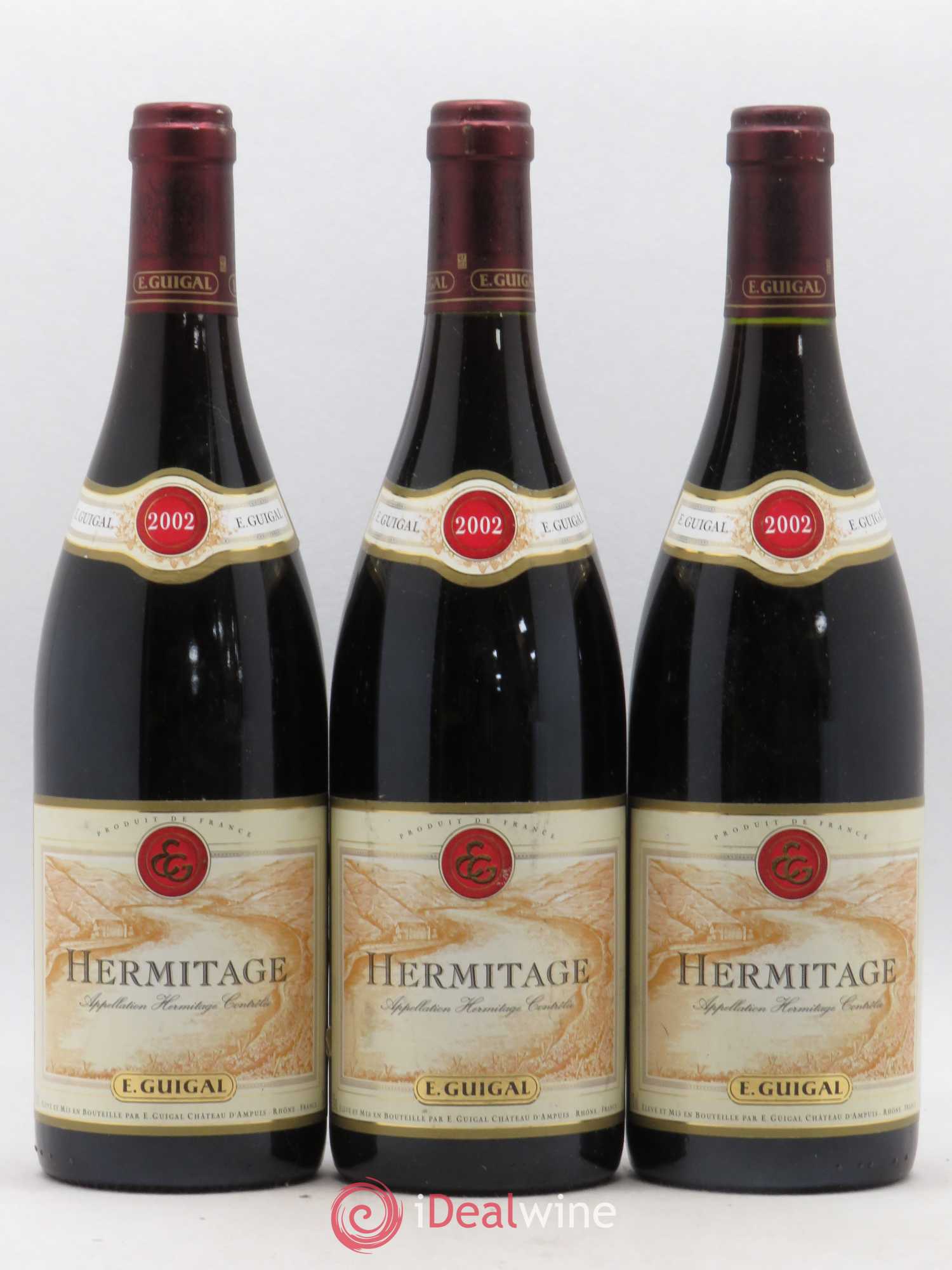 Hermitage Guigal 2002 - Lot de 3 bouteilles - 0