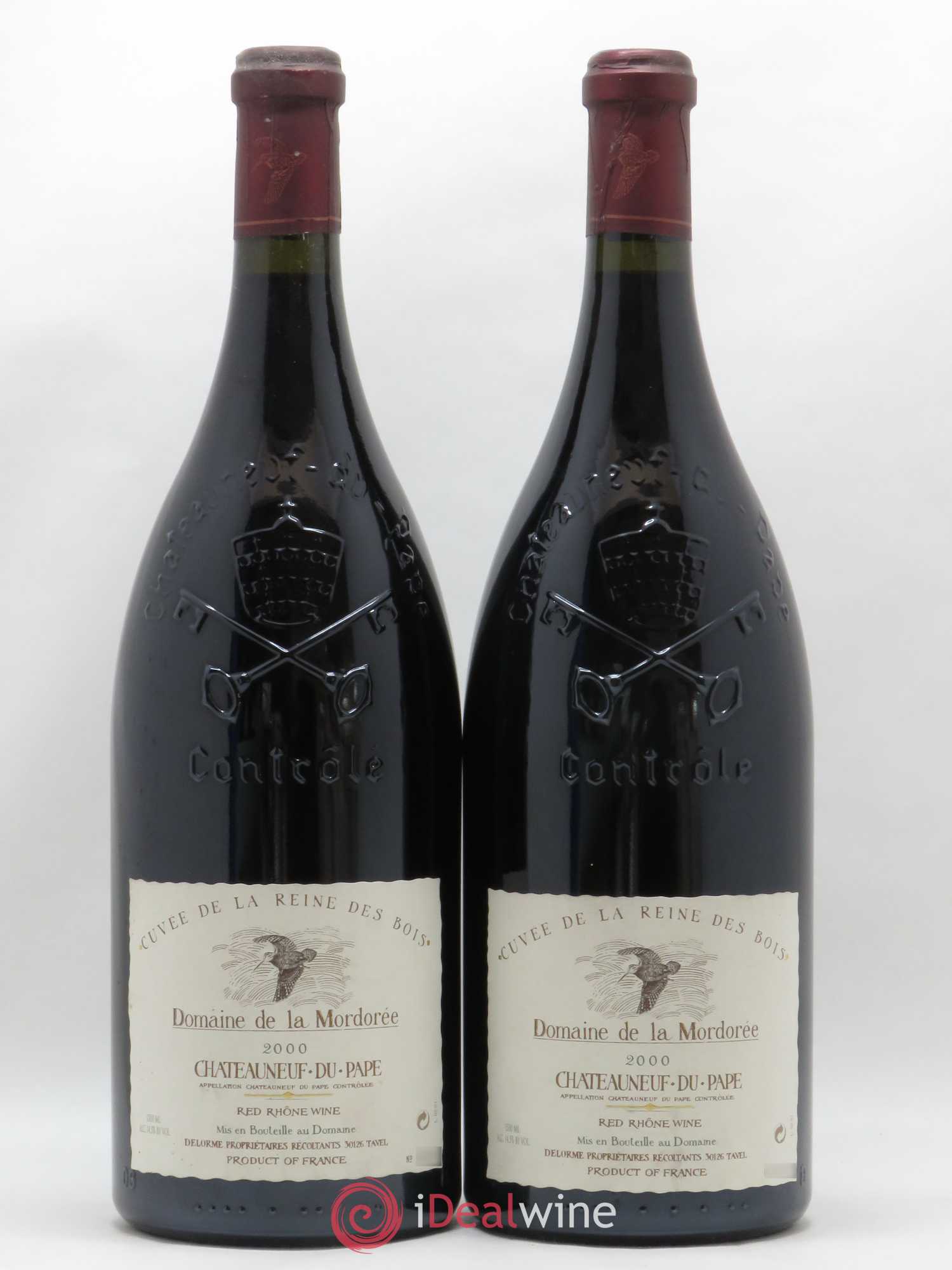 Châteauneuf-du-Pape Cuvée de la Reine des Bois La Mordorée (Domaine de) 2000 - Lot de 2 magnums - 0