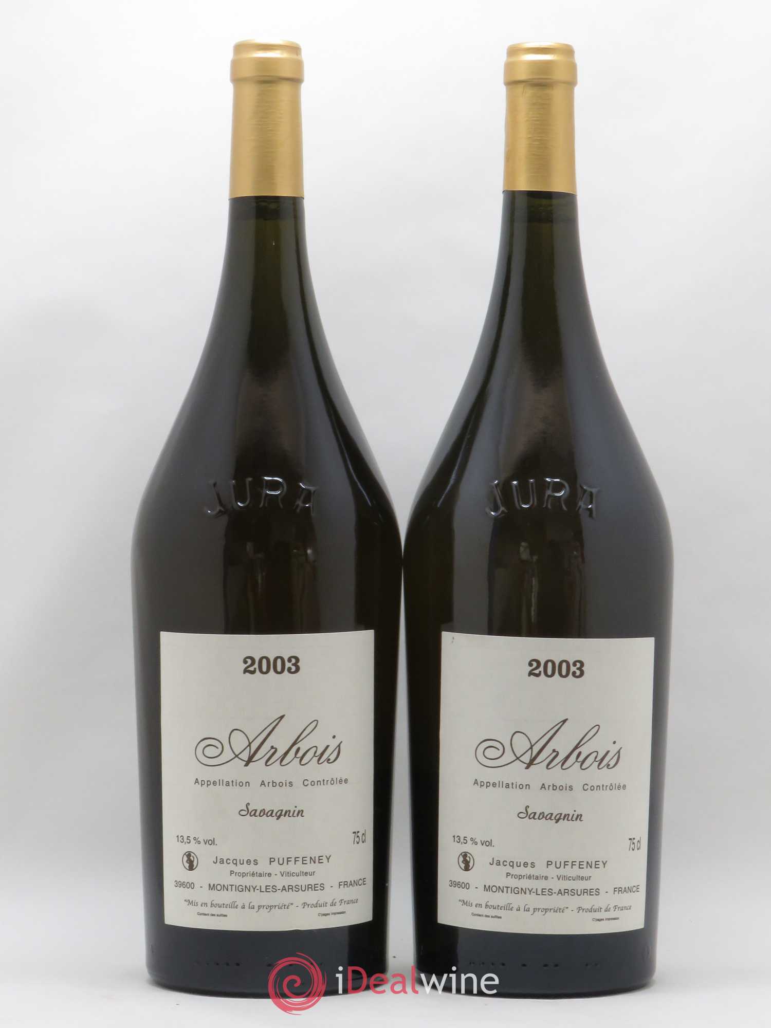 Arbois Savagnin Jacques Puffeney 2003 - Lot de 2 magnums - 0