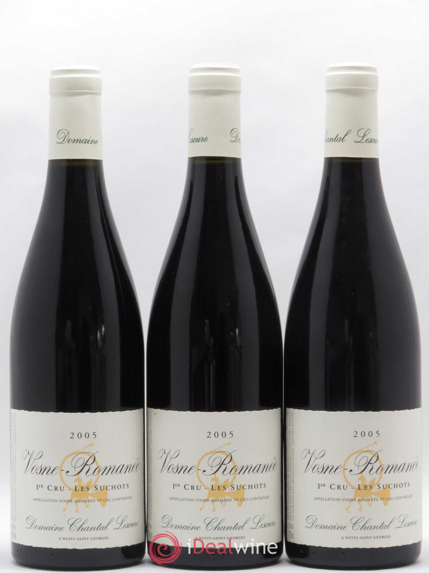 Vosne-Romanée 1er Cru Les Suchots Chantal Lescure 2005 - Lot de 3 bouteilles - 0