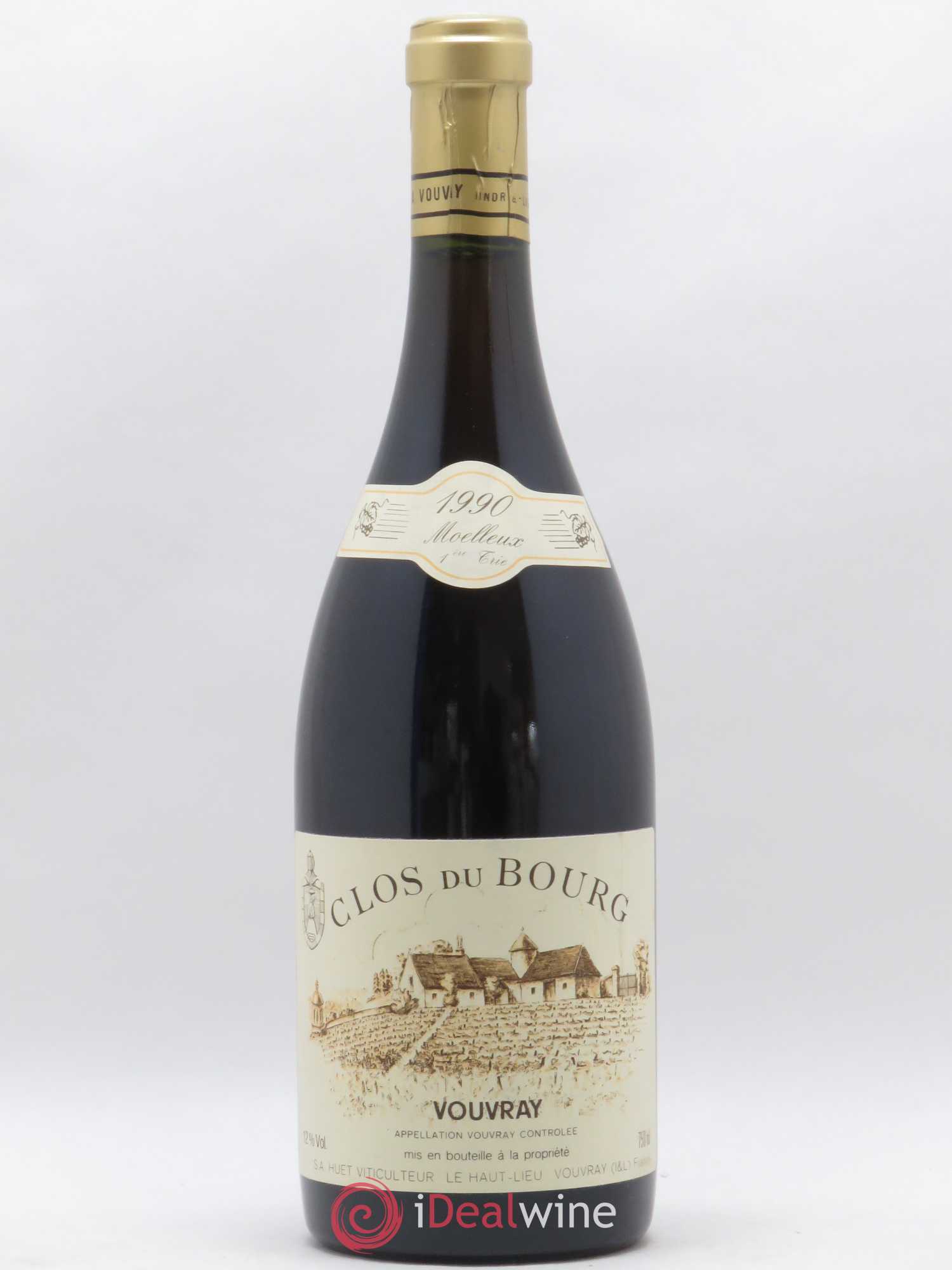 Vouvray Clos du Bourg Moelleux 1ère trie Domaine Huet 1990 - Lotto di 1 bottiglia - 0