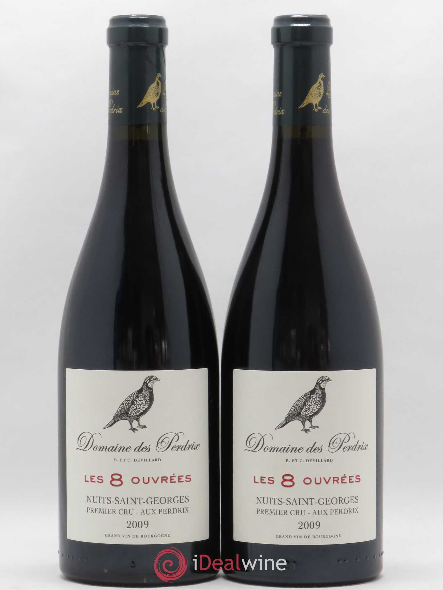 Nuits-Saint-Georges 1er Cru Aux Perdrix Les 8 Ouvrées Perdrix (Domaine des) 2009 - Lot de 2 bouteilles - 0