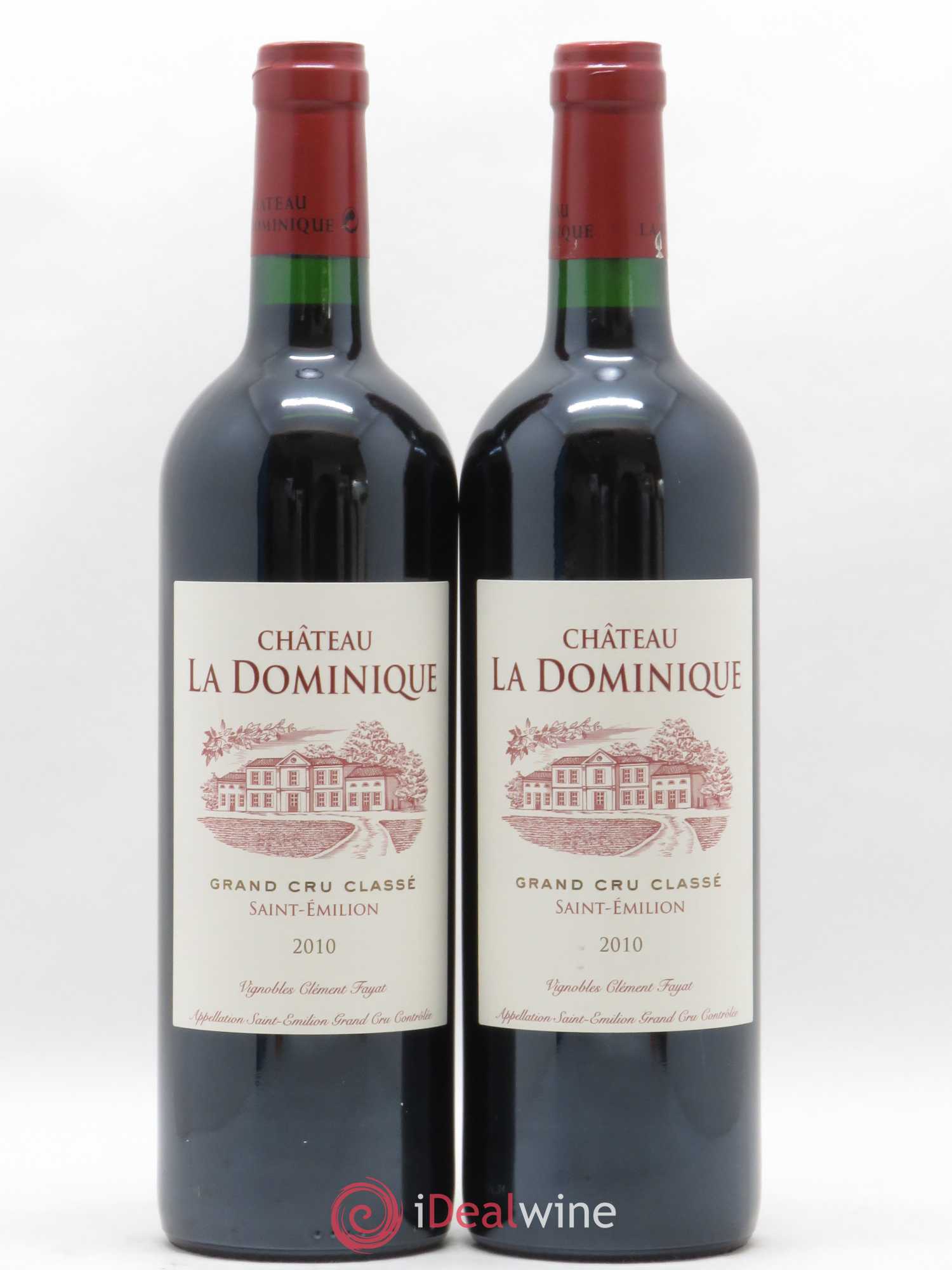 Château la Dominique Grand Cru Classé 2010 - Lot de 2 bouteilles - 0
