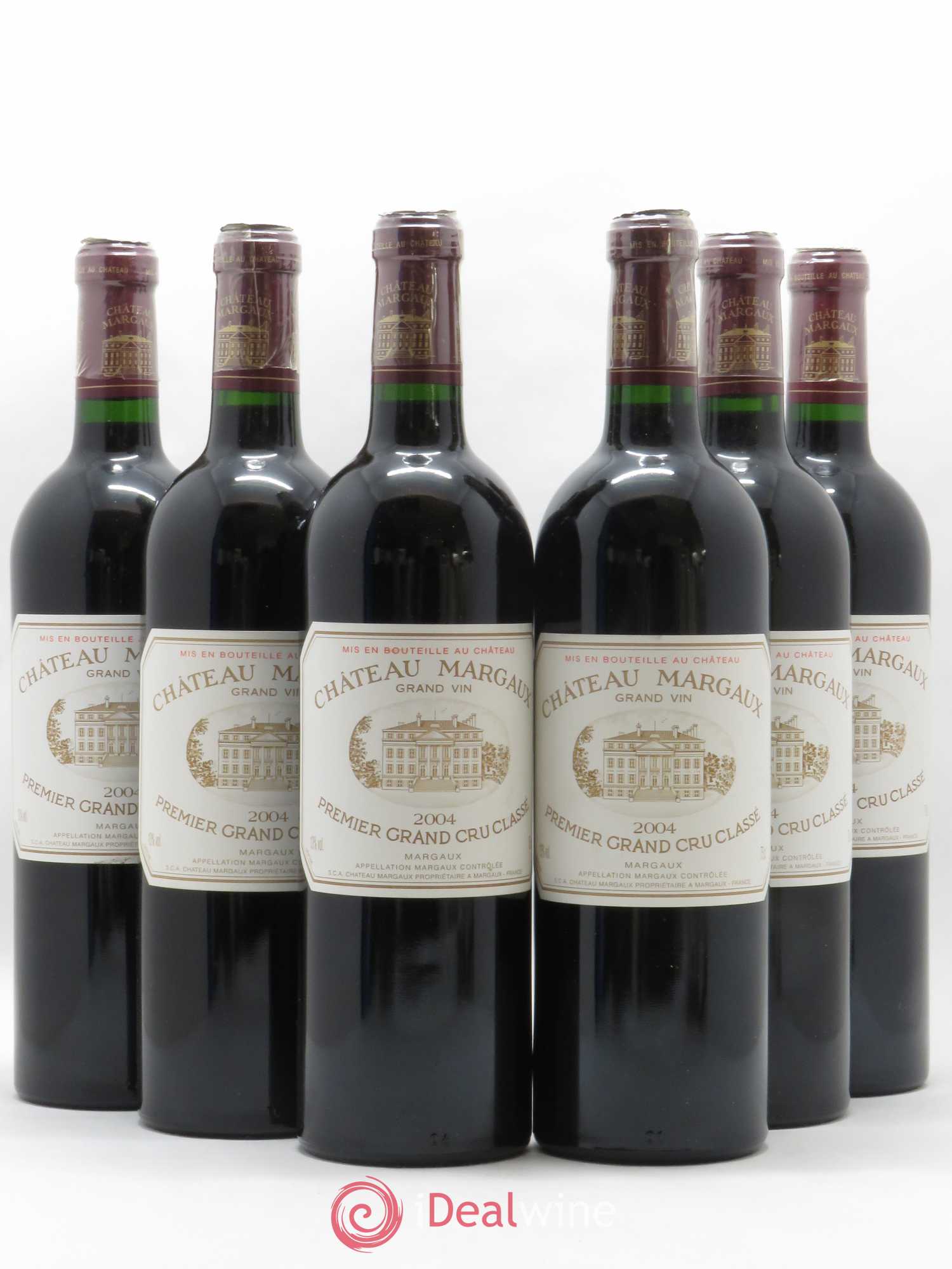 Château Margaux 1er Grand Cru Classé 2004 - Lot de 6 bouteilles - 0