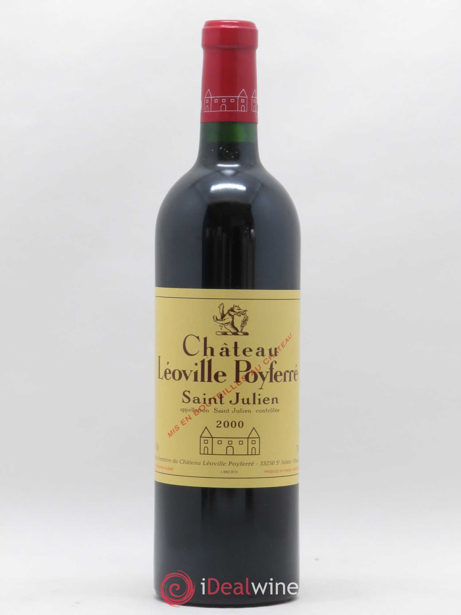 Château Léoville Poyferré 2ème Grand Cru Classé 2000 - Lot de 1 bouteille - 0