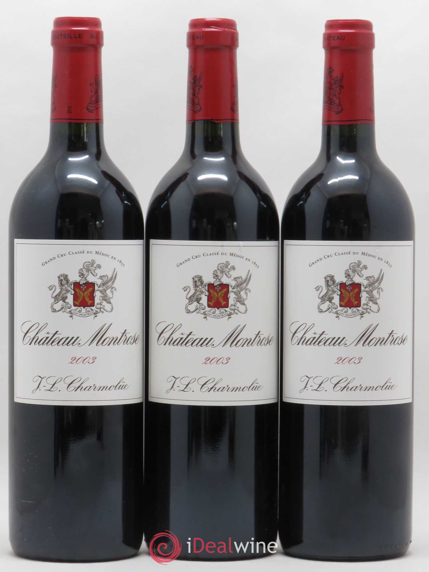 Château Montrose 2ème Grand Cru Classé 2003 - Lot de 3 bouteilles - 0
