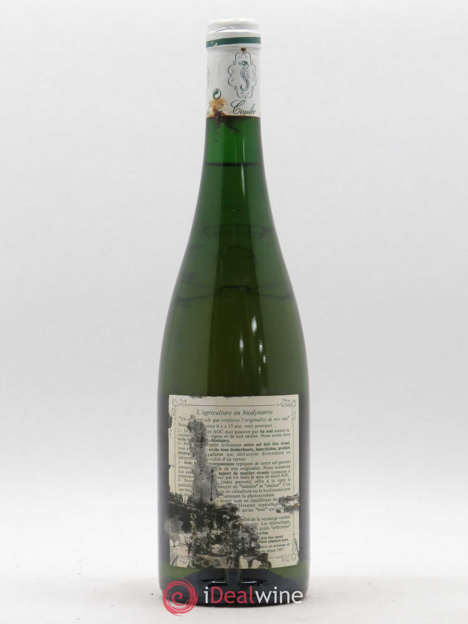 Savennières Clos de la Coulée de Serrant Vignobles de la Coulée de Serrant - Nicolas Joly 1995 - Lot de 1 bouteille - 1