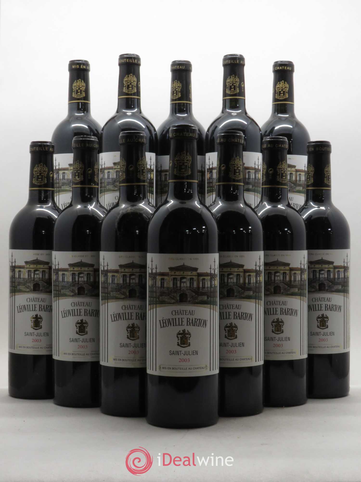 Château Léoville Barton 2ème Grand Cru Classé 2003 - Lot de 12 bouteilles - 0