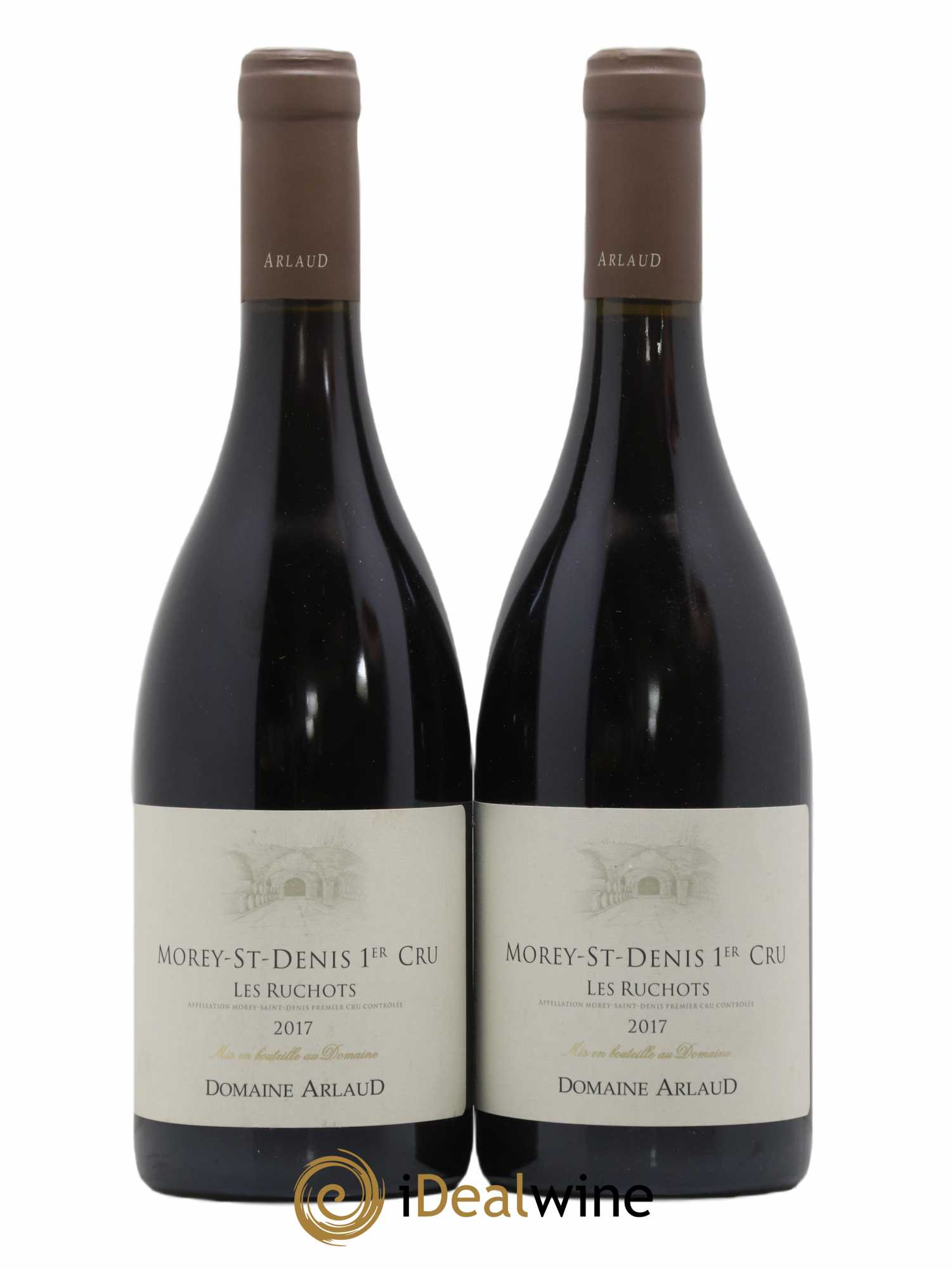 Morey Saint-Denis 1er Cru Les Ruchots Arlaud 2017 - Lot of 2 bottles - 0