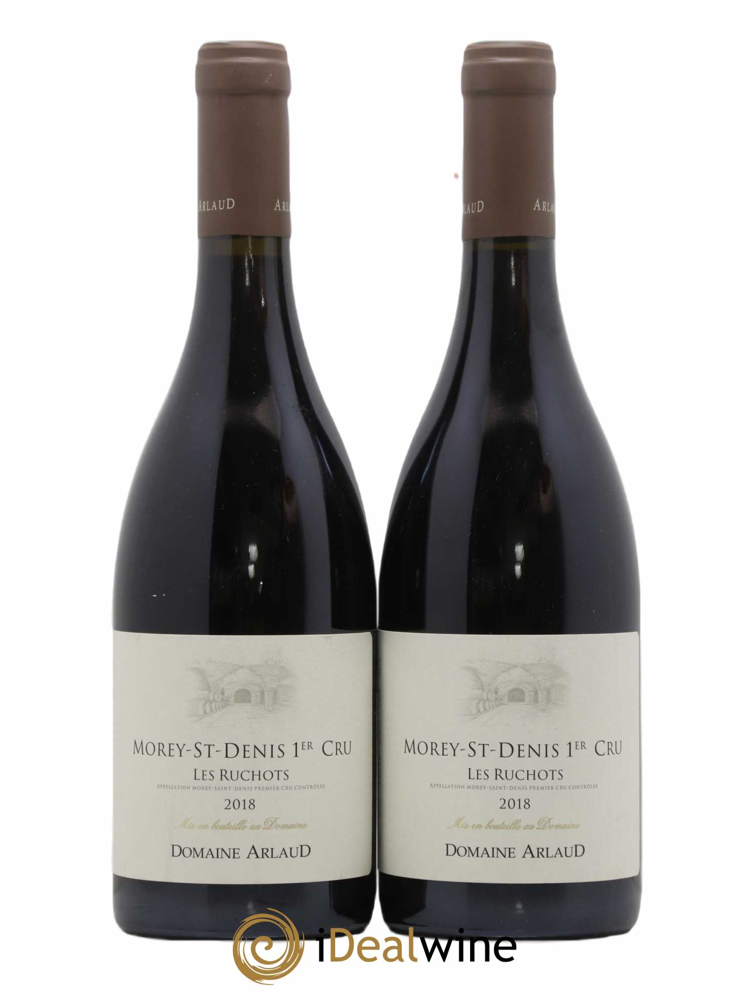 Morey Saint-Denis 1er Cru Les Ruchots Arlaud 2018 - Lot of 2 bottles - 0