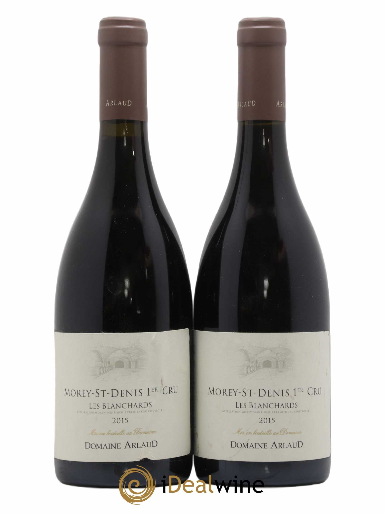 Morey Saint-Denis 1er Cru Les Blanchards Arlaud 2015 - Lot of 2 bottles - 0