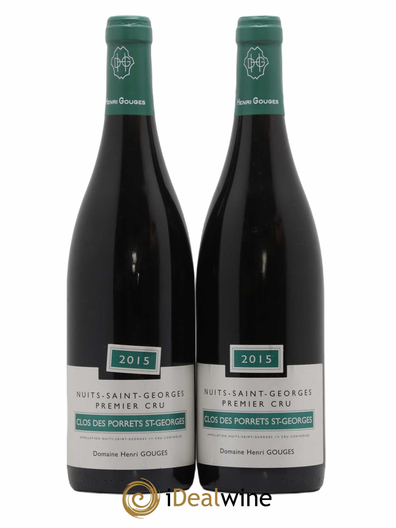 Nuits-Saint-Georges 1er Cru Clos des Porrets St Georges Henri Gouges 2015 - Lot de 2 bouteilles - 0