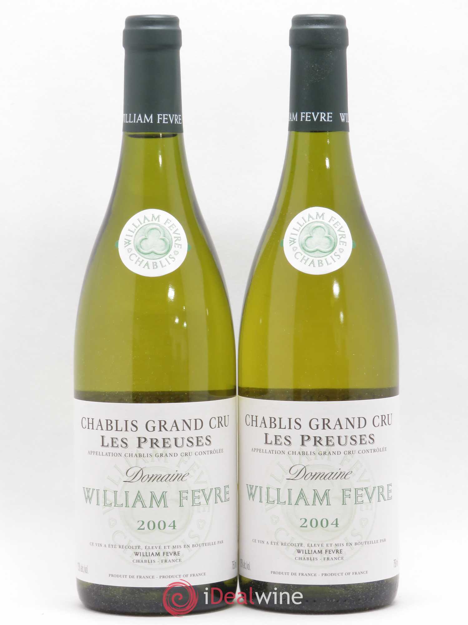 Chablis Grand Cru les Preuses William Fèvre 2004 - Lot de 2 bouteilles - 0