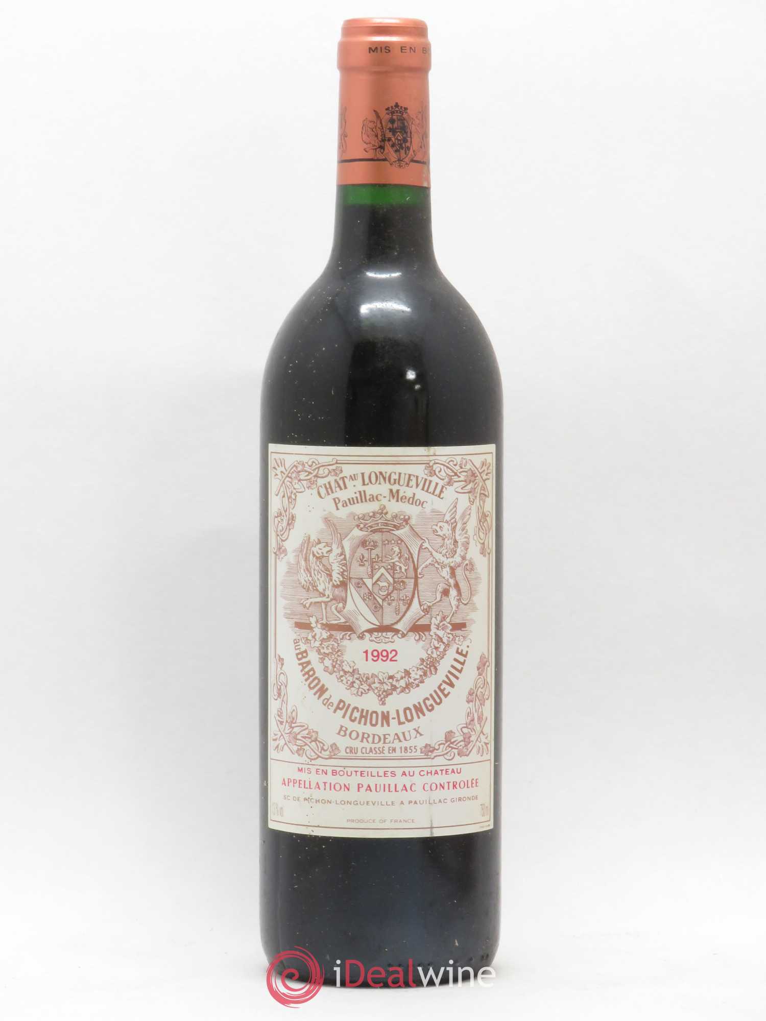 Pichon Longueville Baron 2ème Grand Cru Classé 1992 - Lot de 1 bouteille - 0