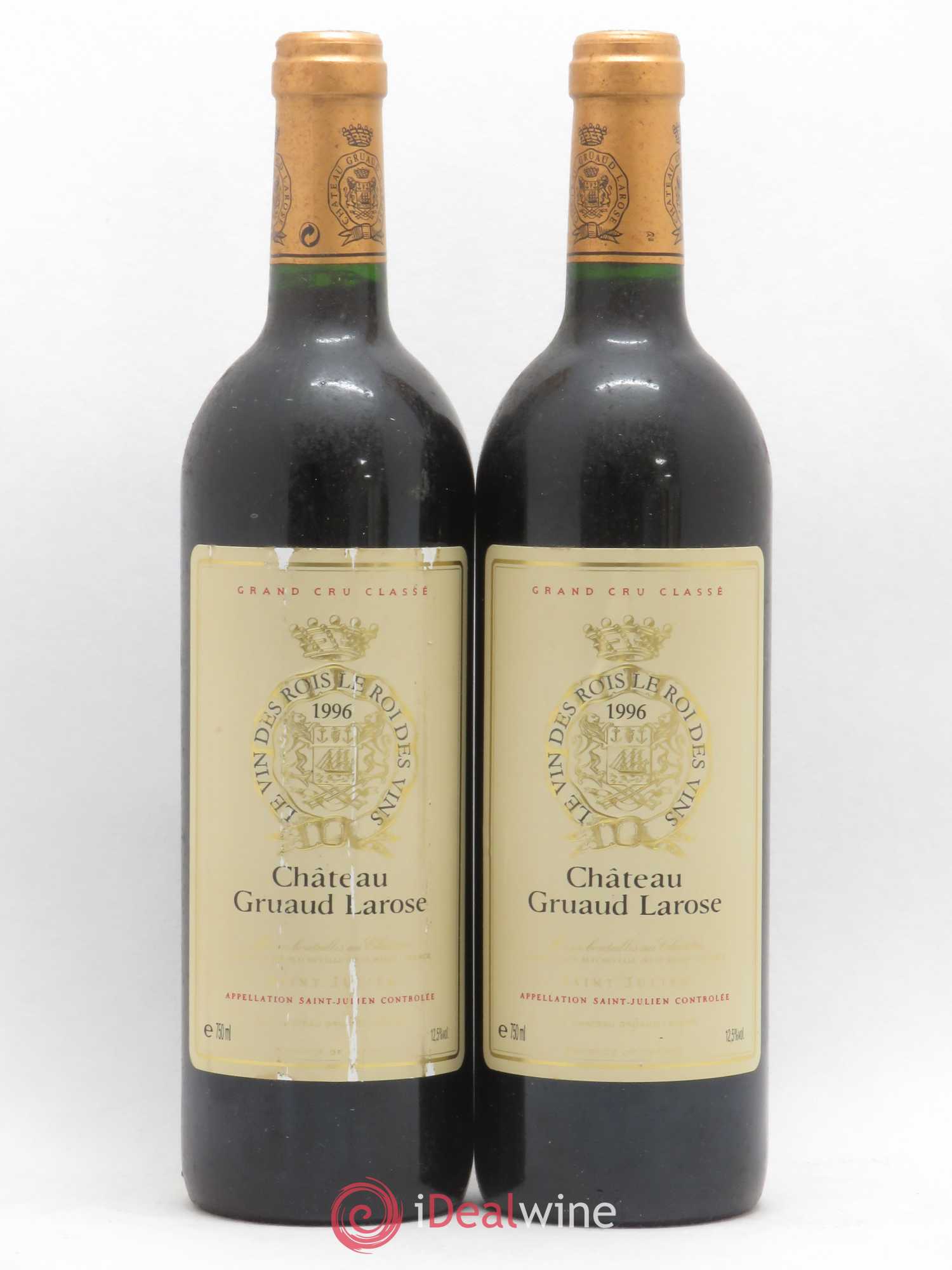 Château Gruaud Larose 2ème Grand Cru Classé 1996 - Lot de 2 bouteilles - 0