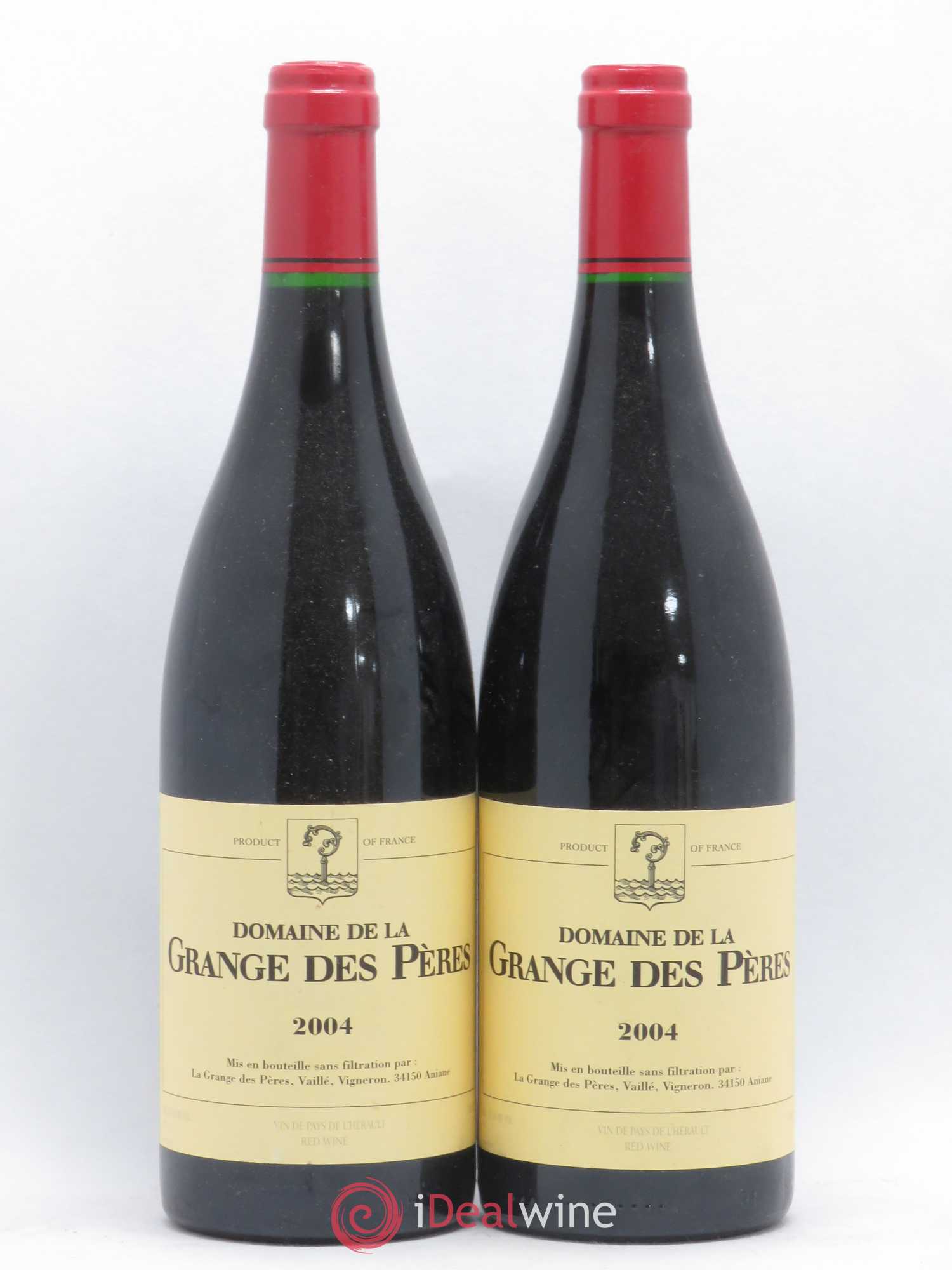 Pays d'Hérault Grange des Pères Laurent Vaillé 2004 - Lot de 2 bouteilles - 0