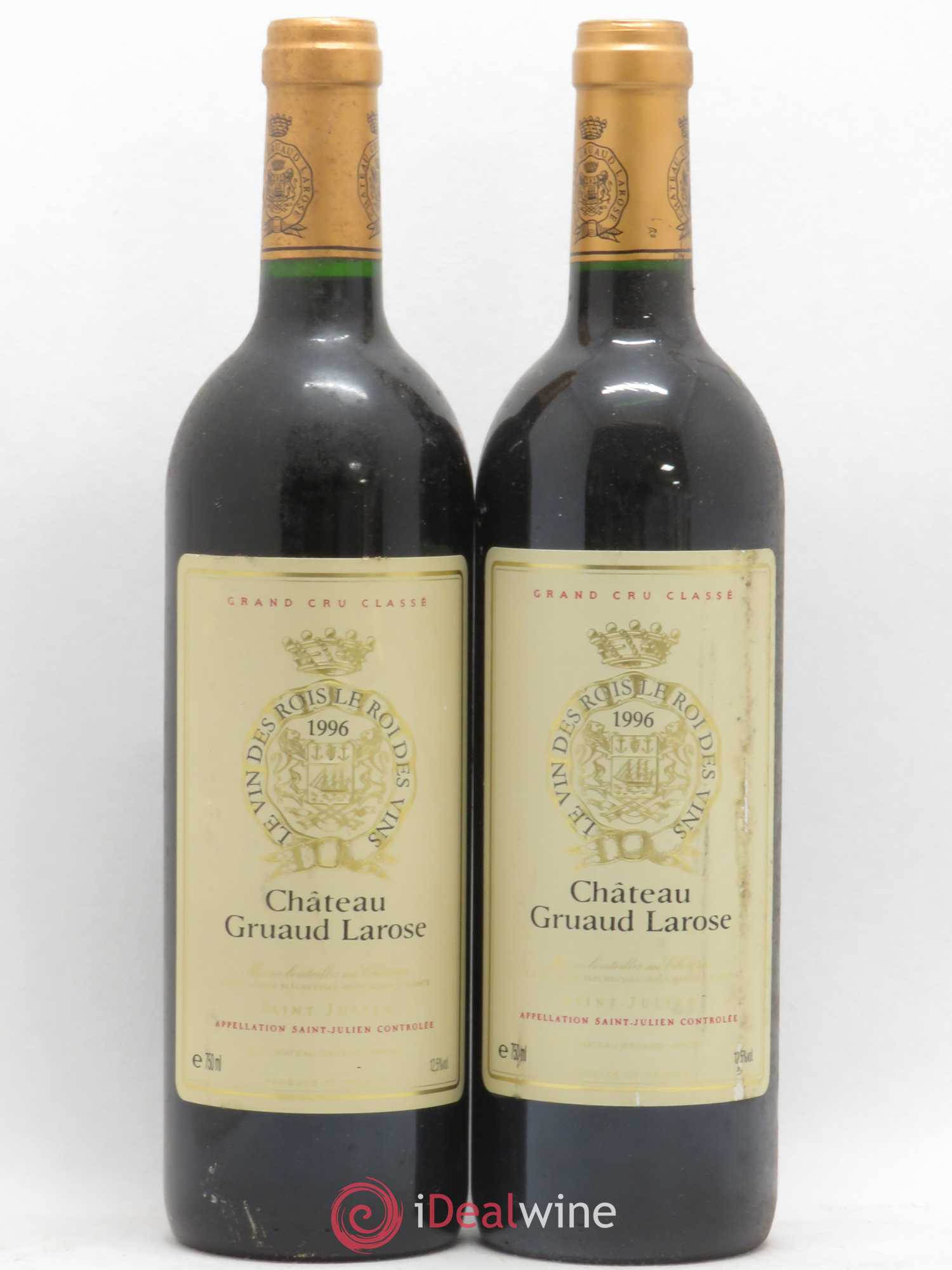 Château Gruaud Larose 2ème Grand Cru Classé 1996 - Lot de 2 bouteilles - 0