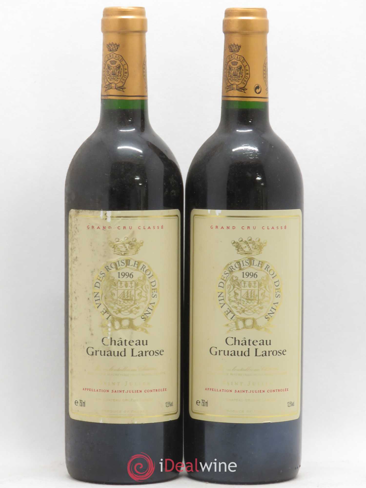 Château Gruaud Larose 2ème Grand Cru Classé 1996 - Lot de 2 bouteilles - 0