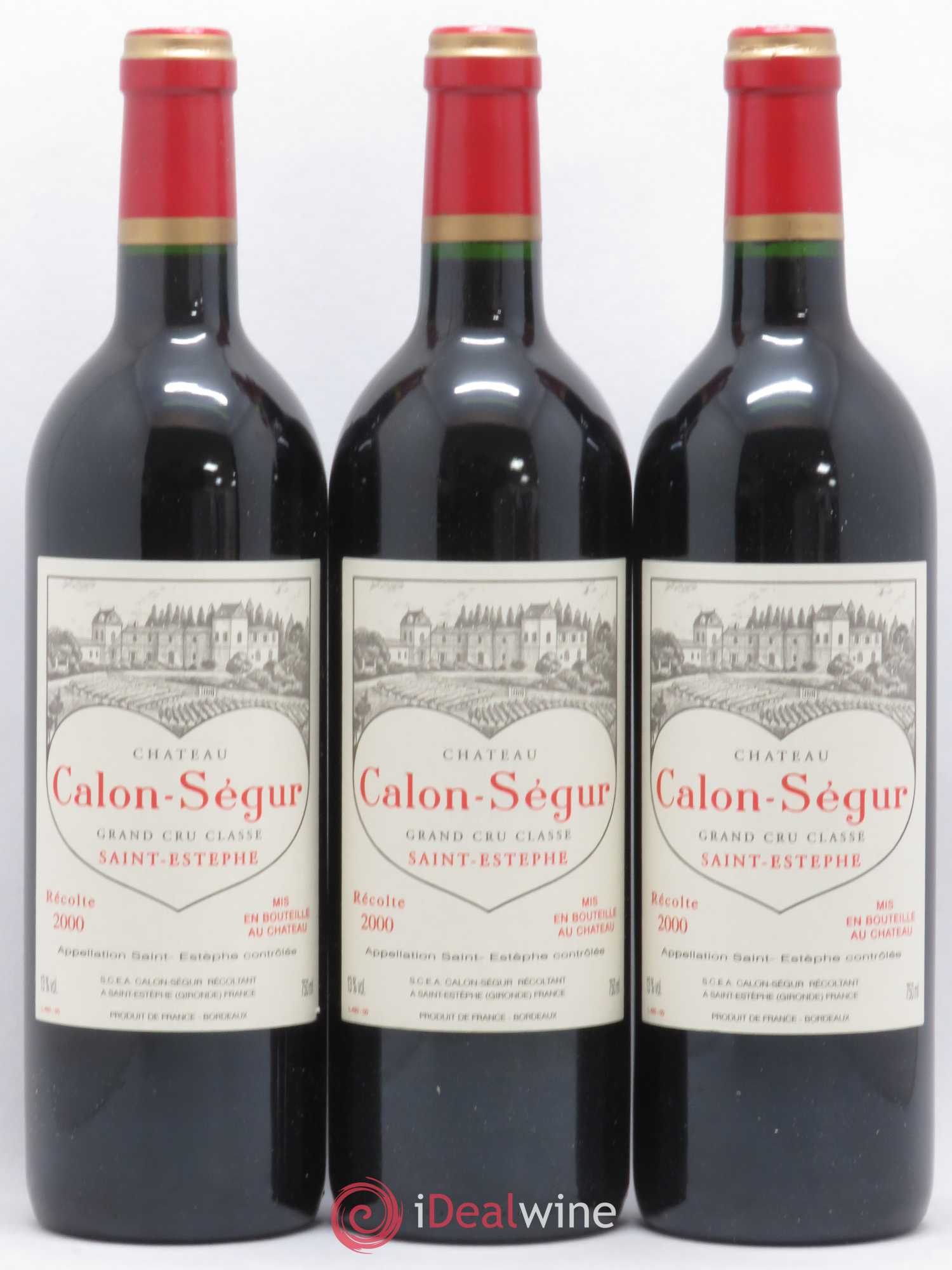 Château Calon Ségur 3ème Grand Cru Classé 2000 - Lot de 12 bouteilles - 1