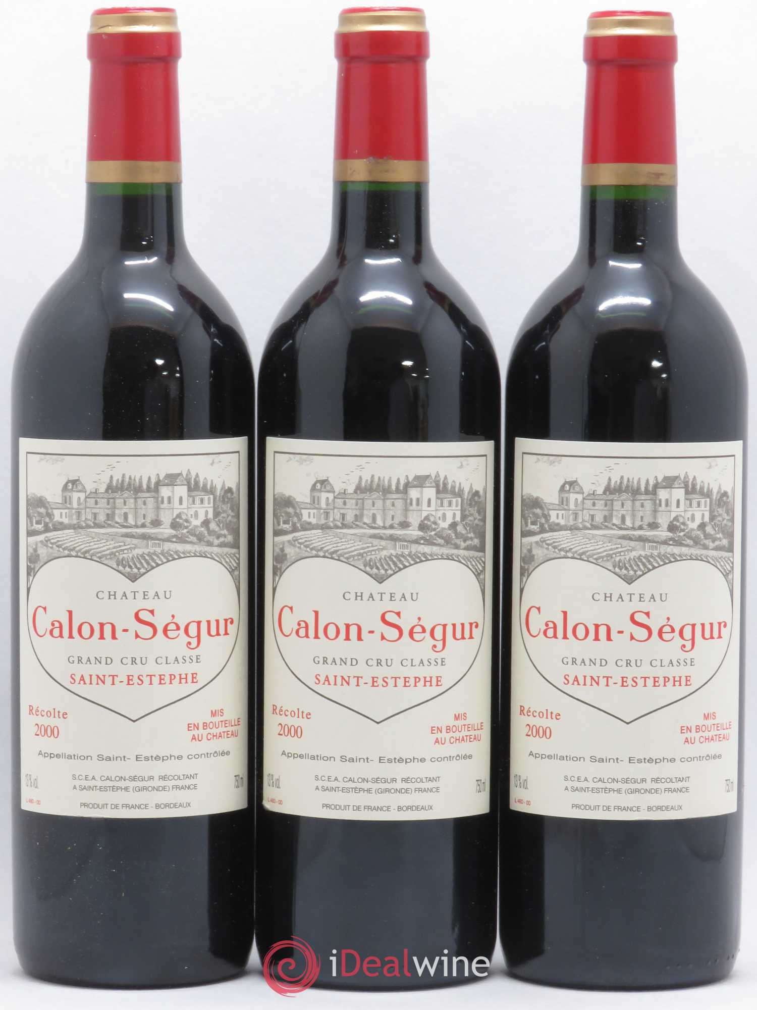 Château Calon Ségur 3ème Grand Cru Classé 2000 - Lot de 12 bouteilles - 2