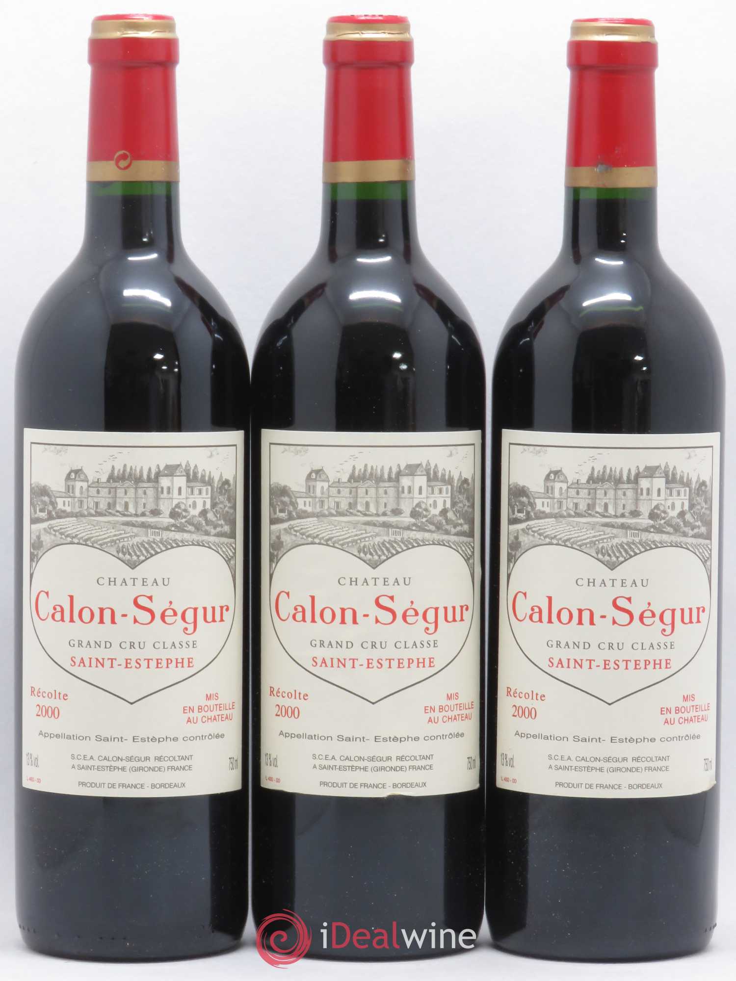 Château Calon Ségur 3ème Grand Cru Classé 2000 - Lot de 12 bouteilles - 3