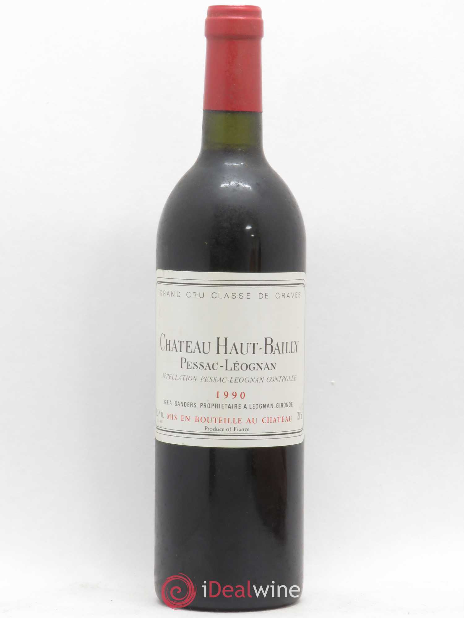 Château Haut-Bailly Cru Classé de Graves 1990 - Lot de 1 bouteille - 0