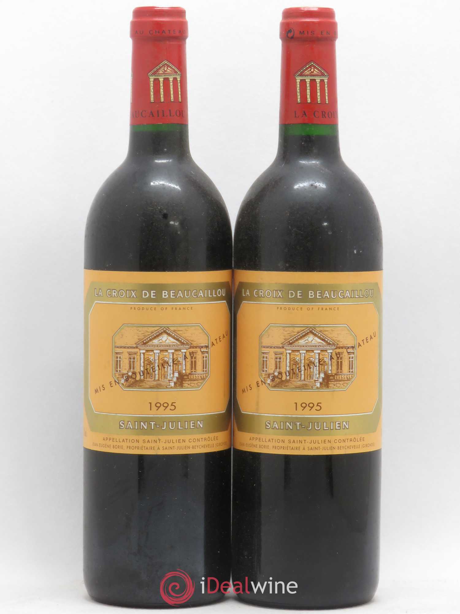 La Croix de Beaucaillou Second Vin 1995 - Lot de 2 bouteilles - 0
