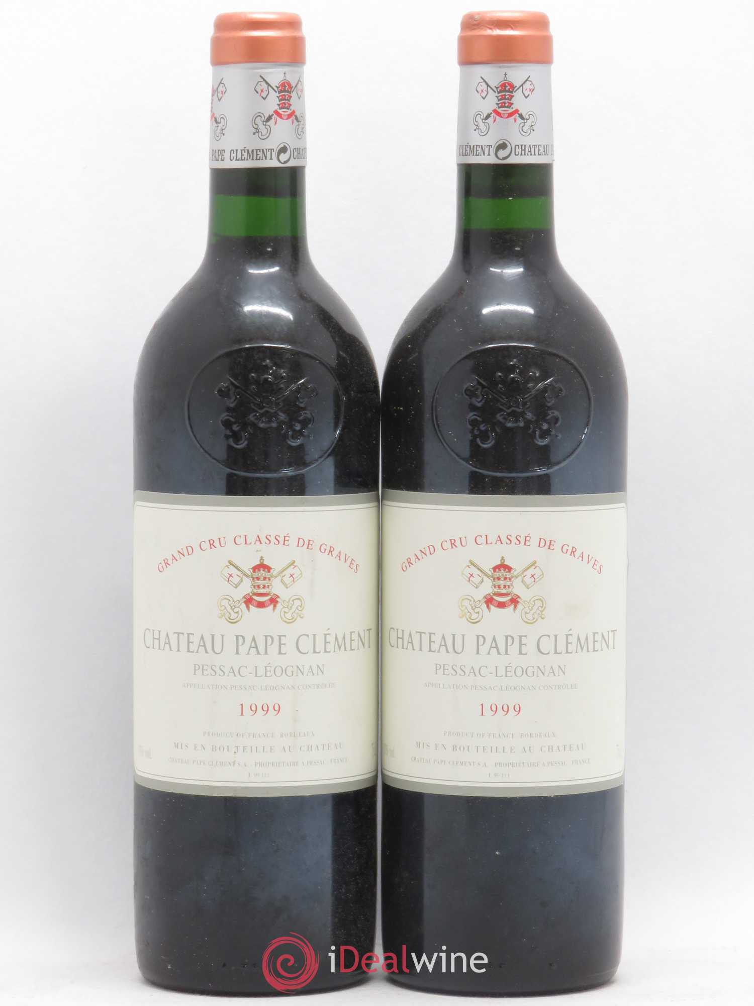Château Pape Clément Cru Classé de Graves 1999 - Lot de 2 bouteilles - 0