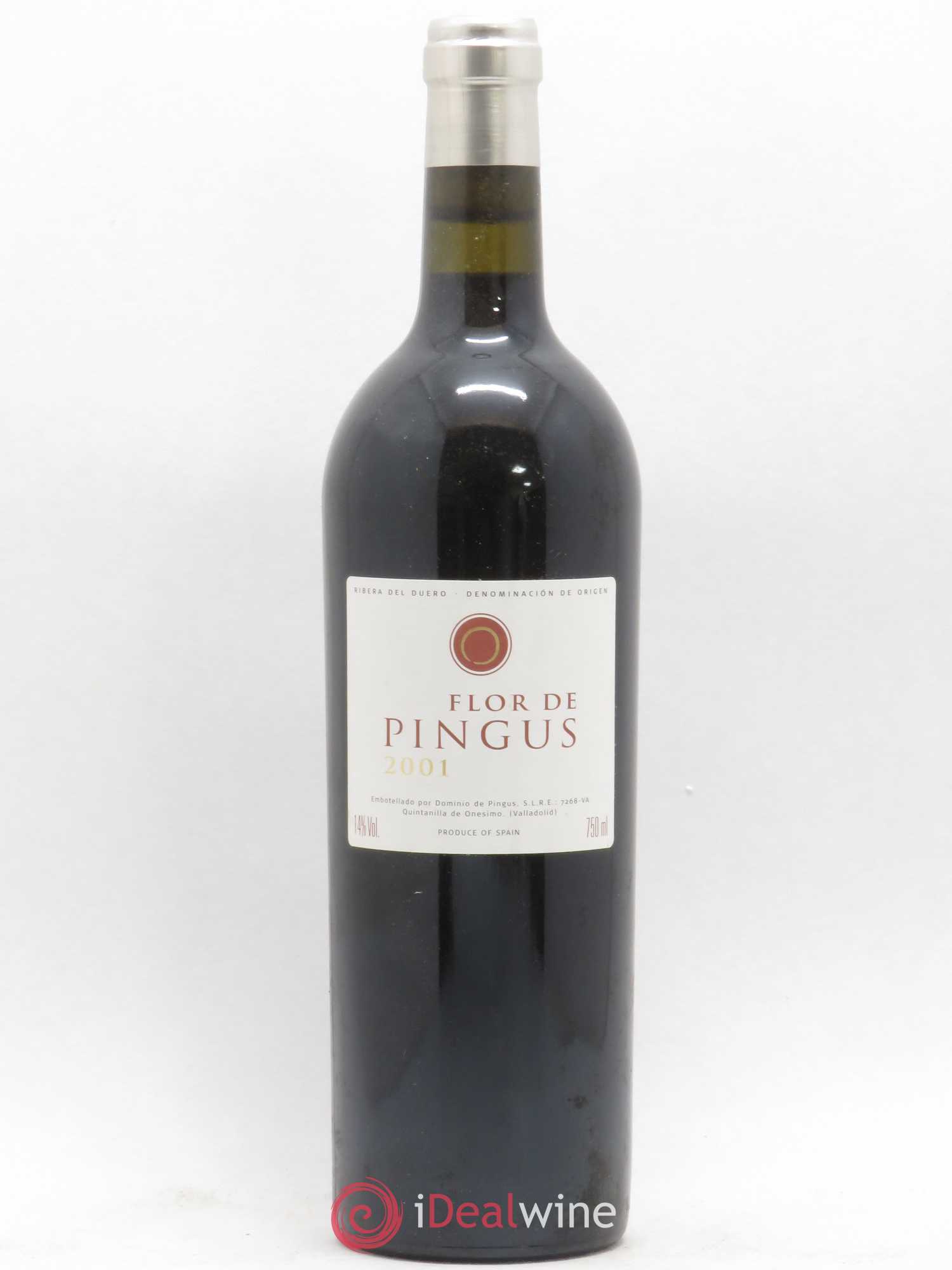 Ribera Del Duero Flor de Pingus Dominio de Pingus - Peter Sisseck 2001 - Lot de 1 bouteille - 0