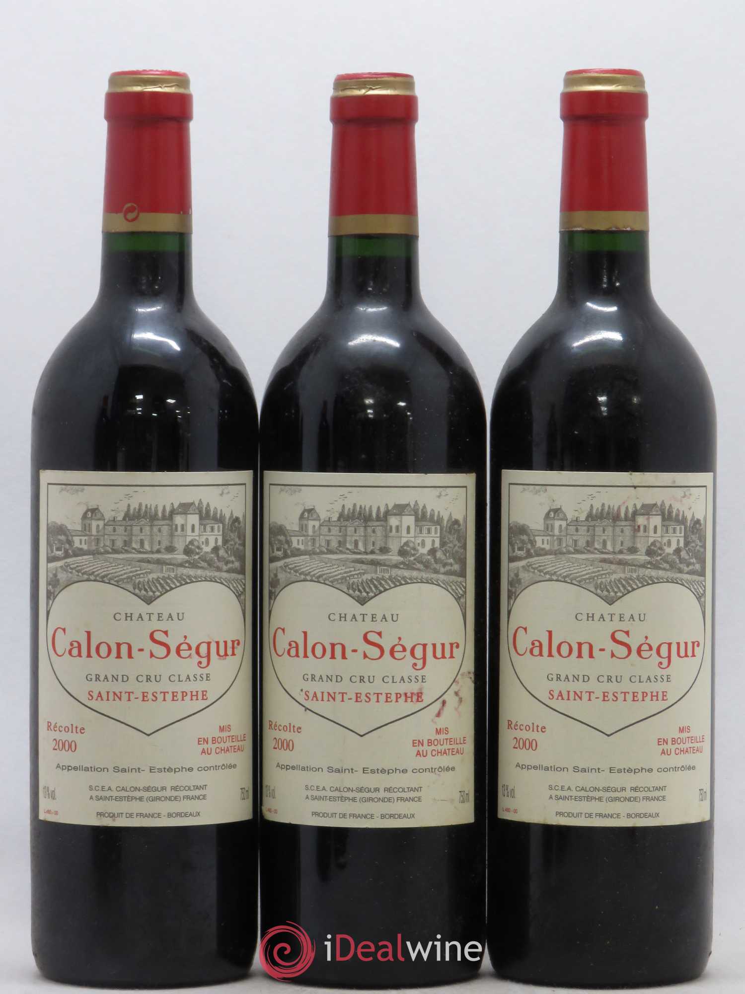 Château Calon Ségur 3ème Grand Cru Classé 2000 - Lot de 6 bouteilles - 2