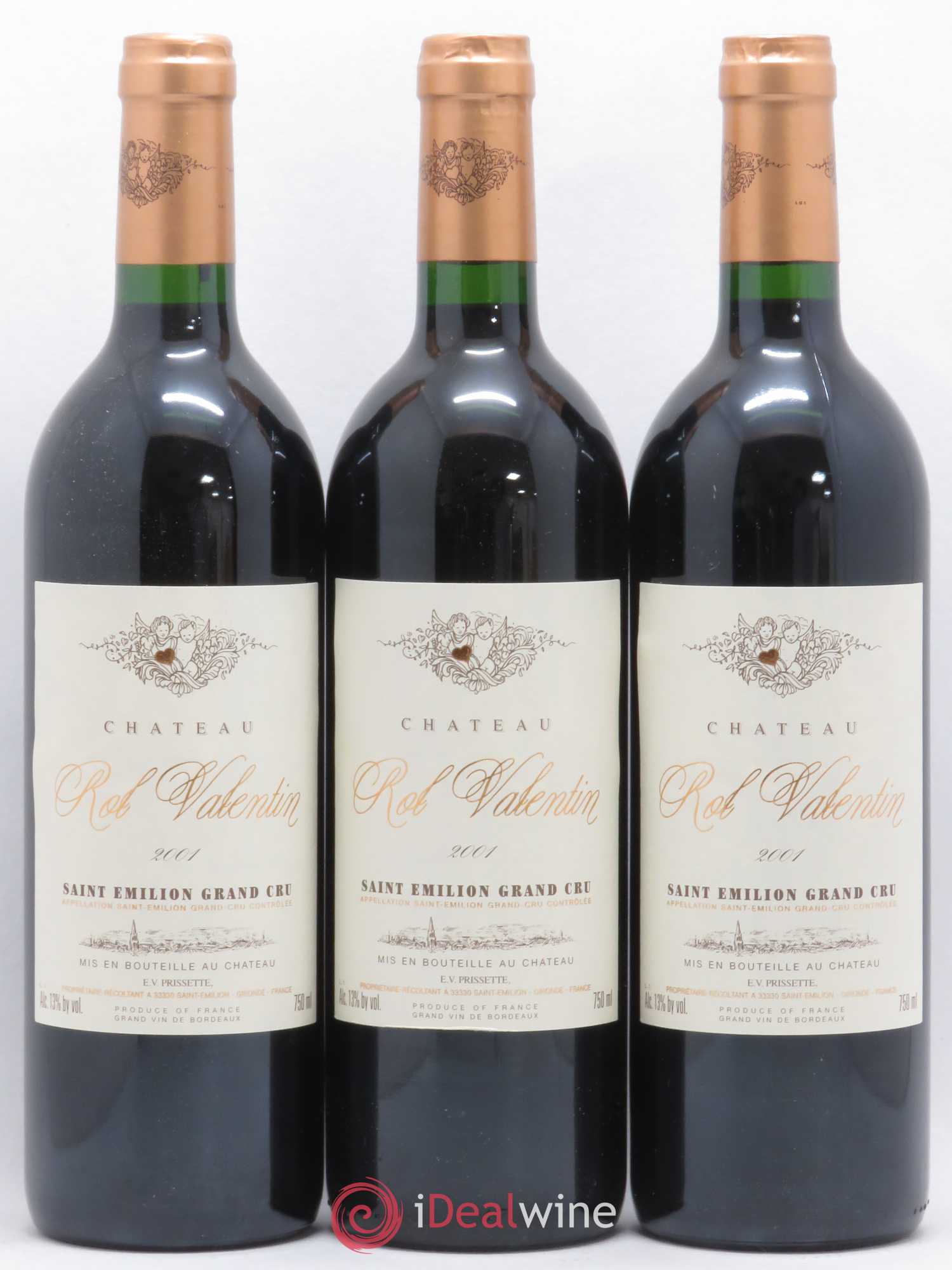 Château Rol Valentin Grand Cru Classé 2001 - Posten von 12 Flaschen - 1